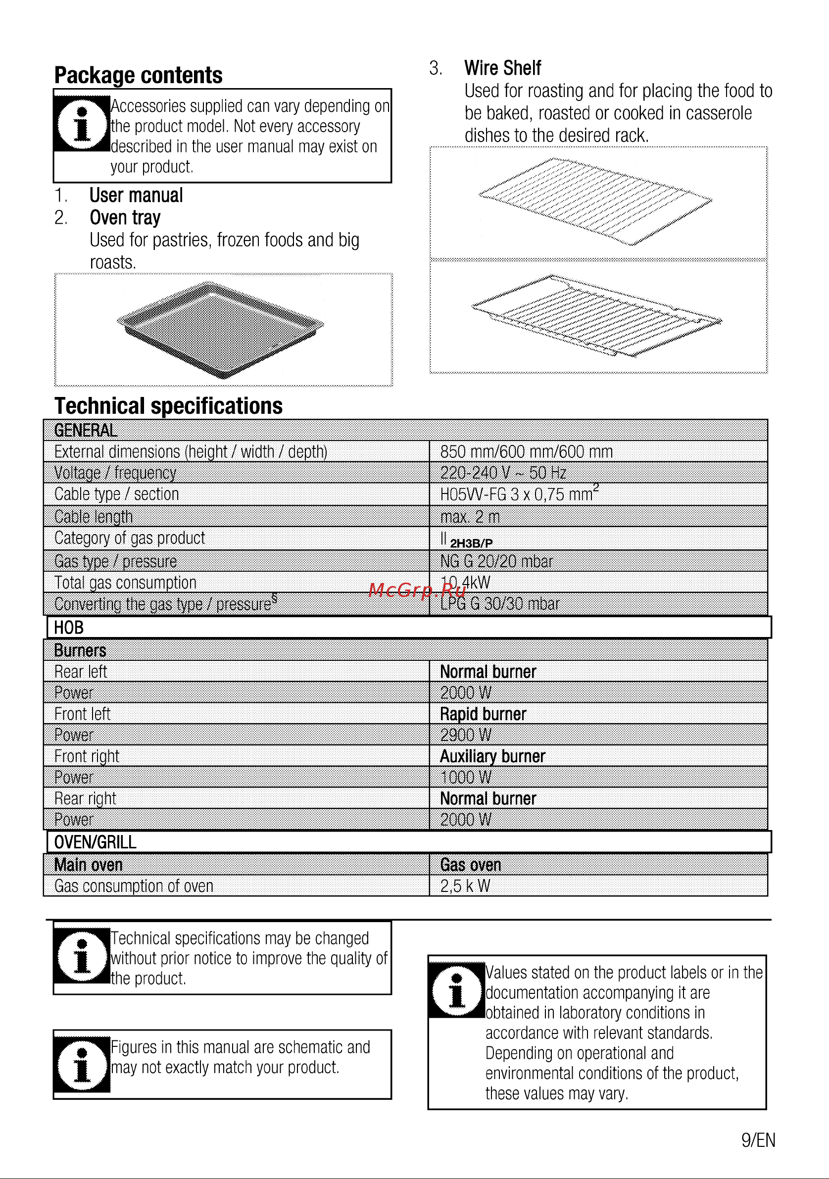 Beko CSG 62010 W Руководство по эксплуатации онлайн [9/52] 729307