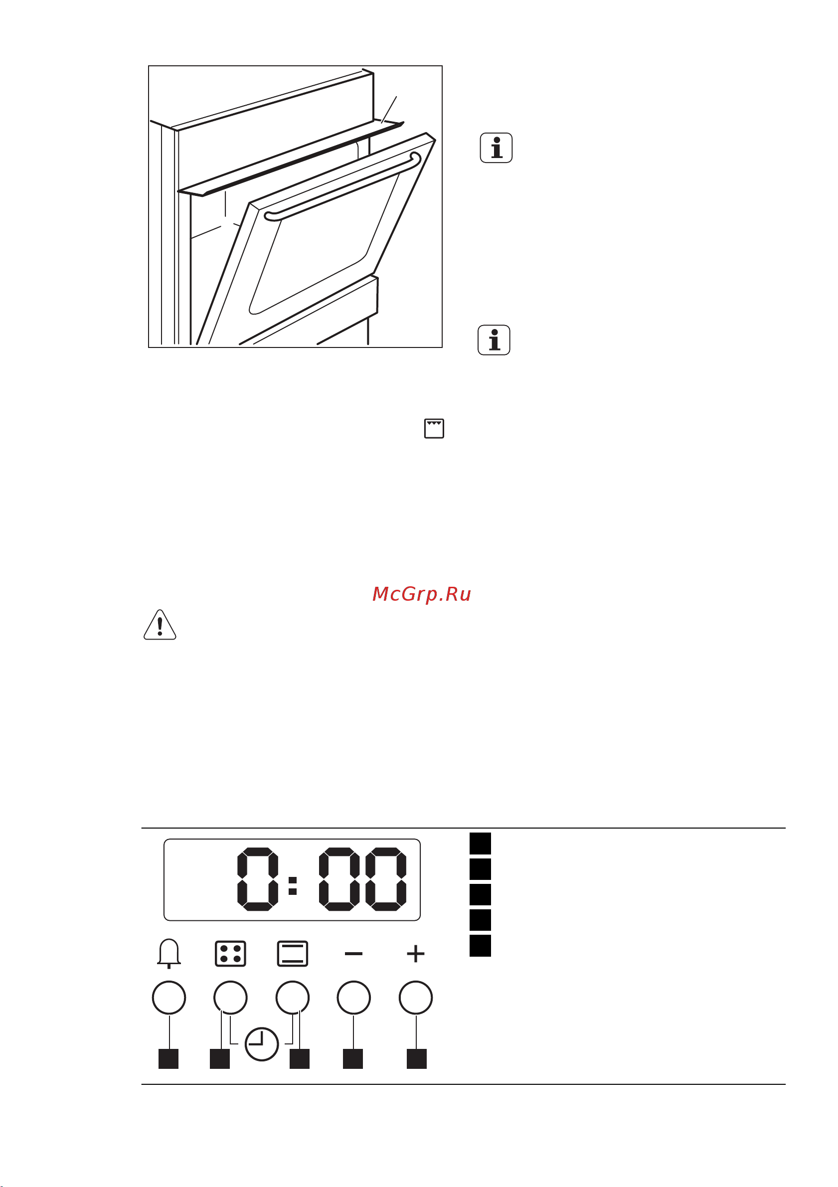 Electrolux EKG 54100 OW (OX) [13/32] Духовой шкаф функции часов