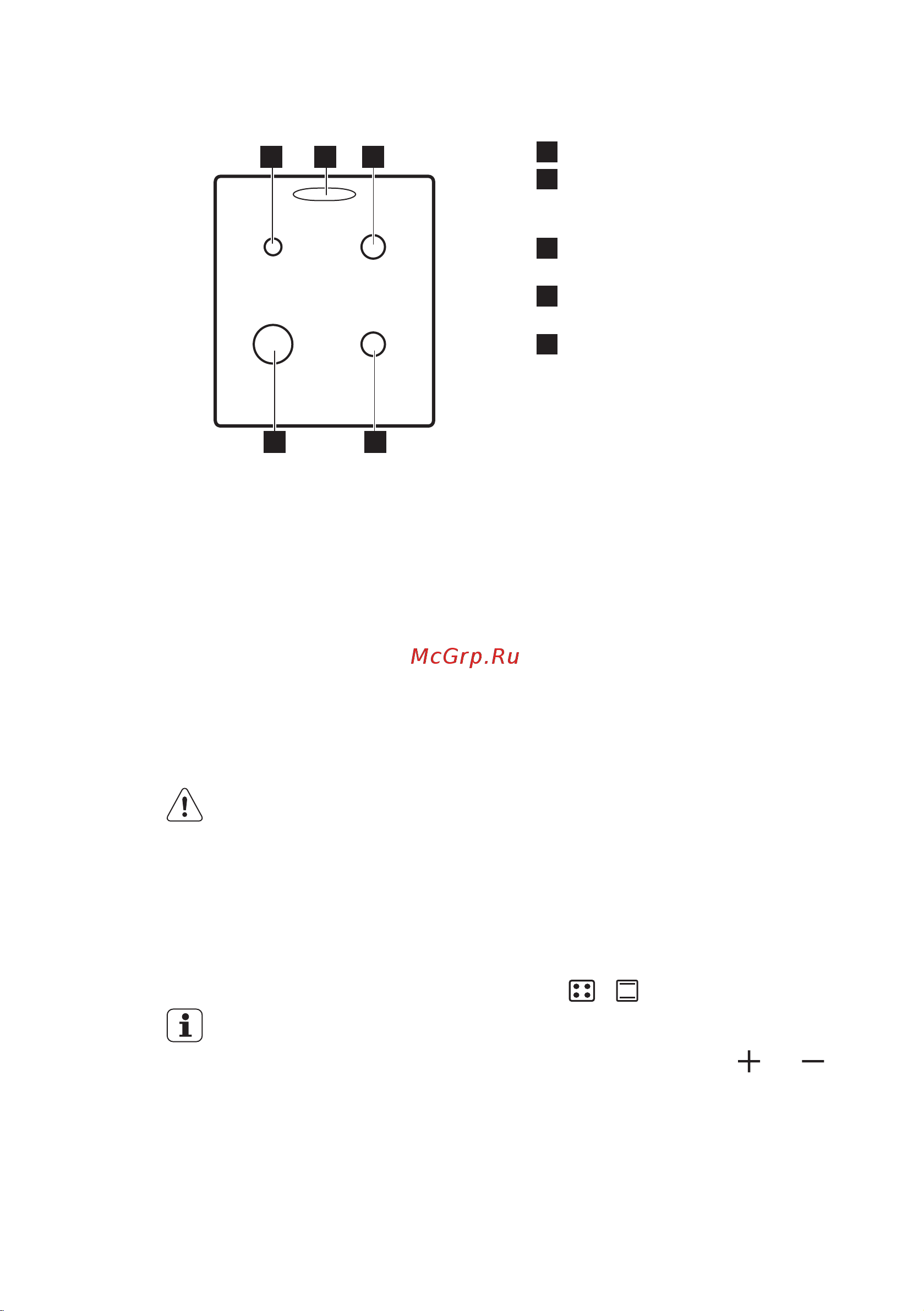 Electrolux EKG 954101 W (X) [44/76] Функциональные элементы варочной панели