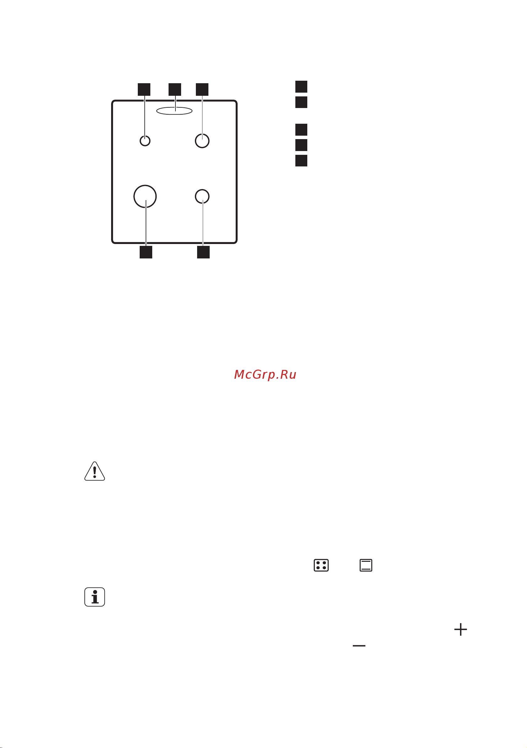 Electrolux EKG 954101 W (X) [9/76] Пісіру алаңдарының көрінісі