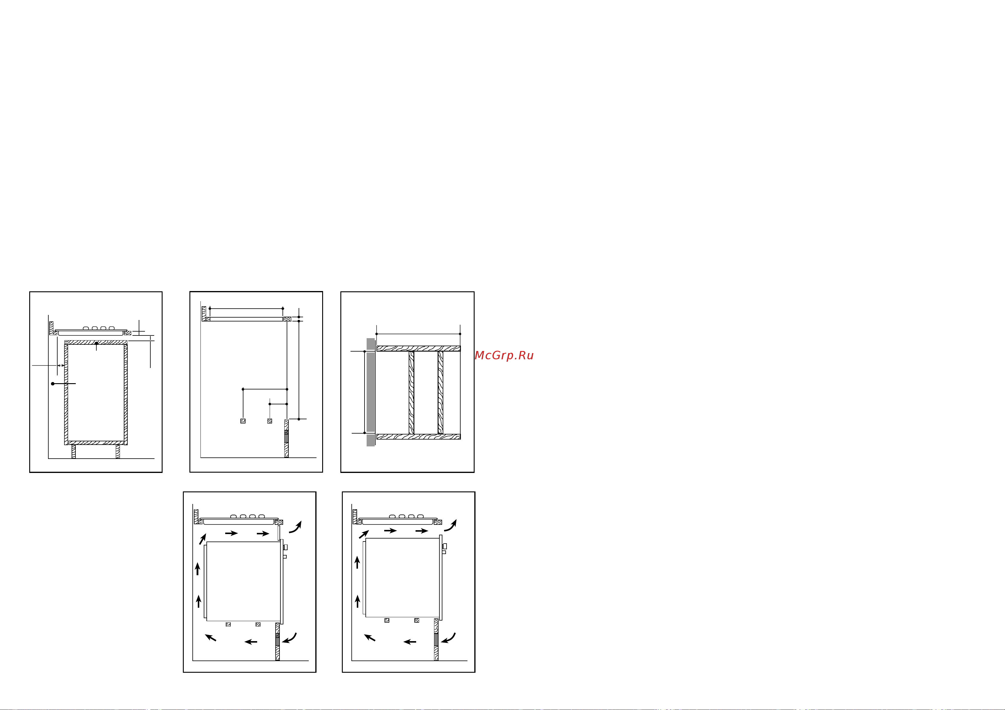 Electrolux GG 646 ICN [11/11] Варианты встраивания