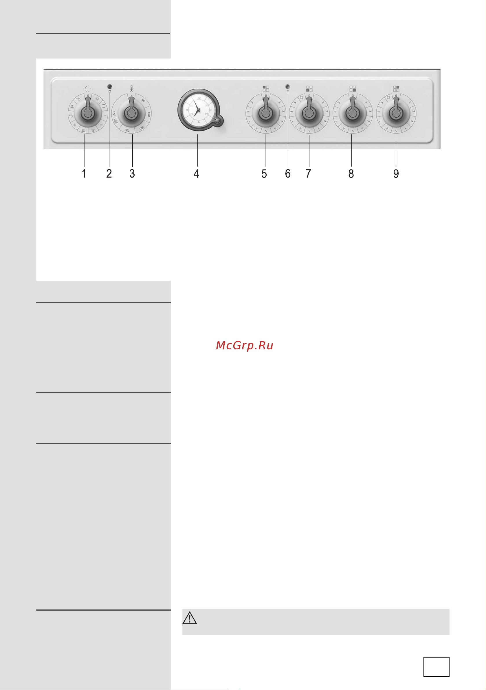 Gorenje EC67CLI [9/52] Панель управления