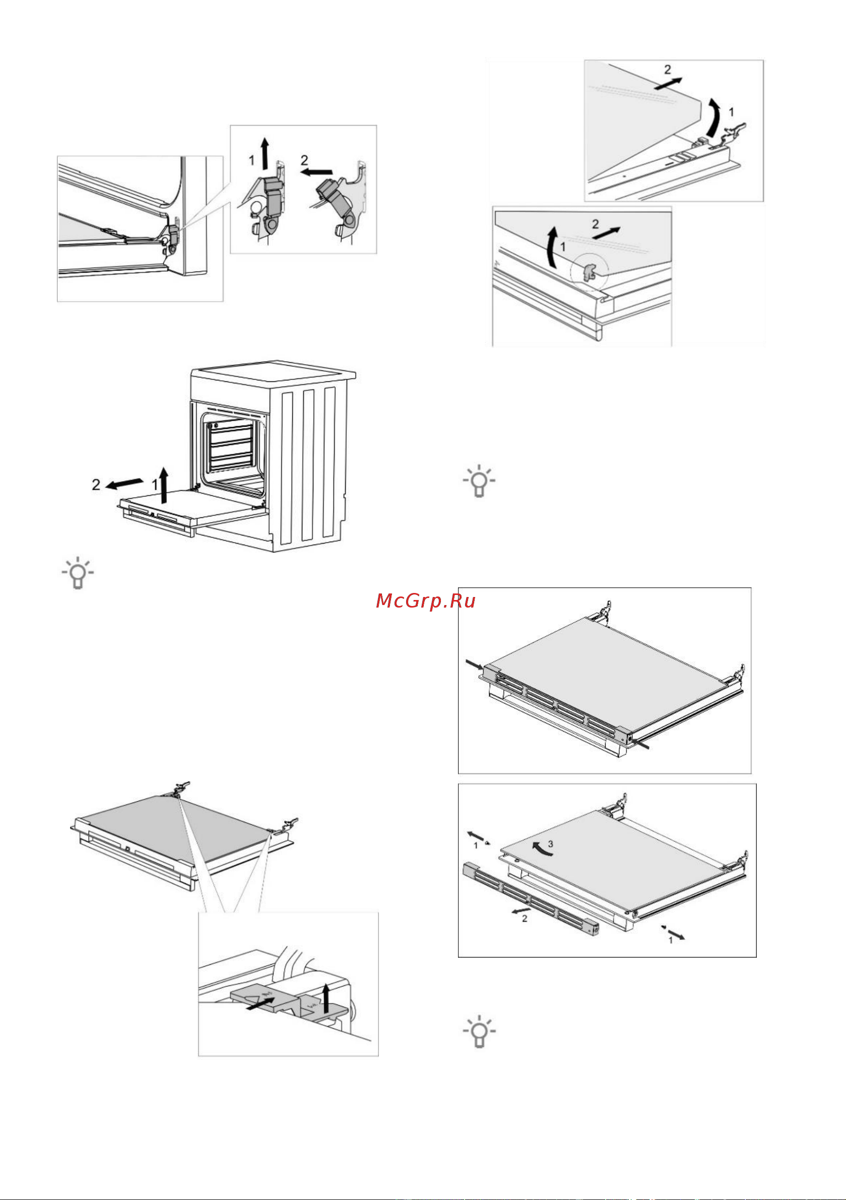 Gorenje K5341RF [20/28] Снятие и установка стекла дверцы