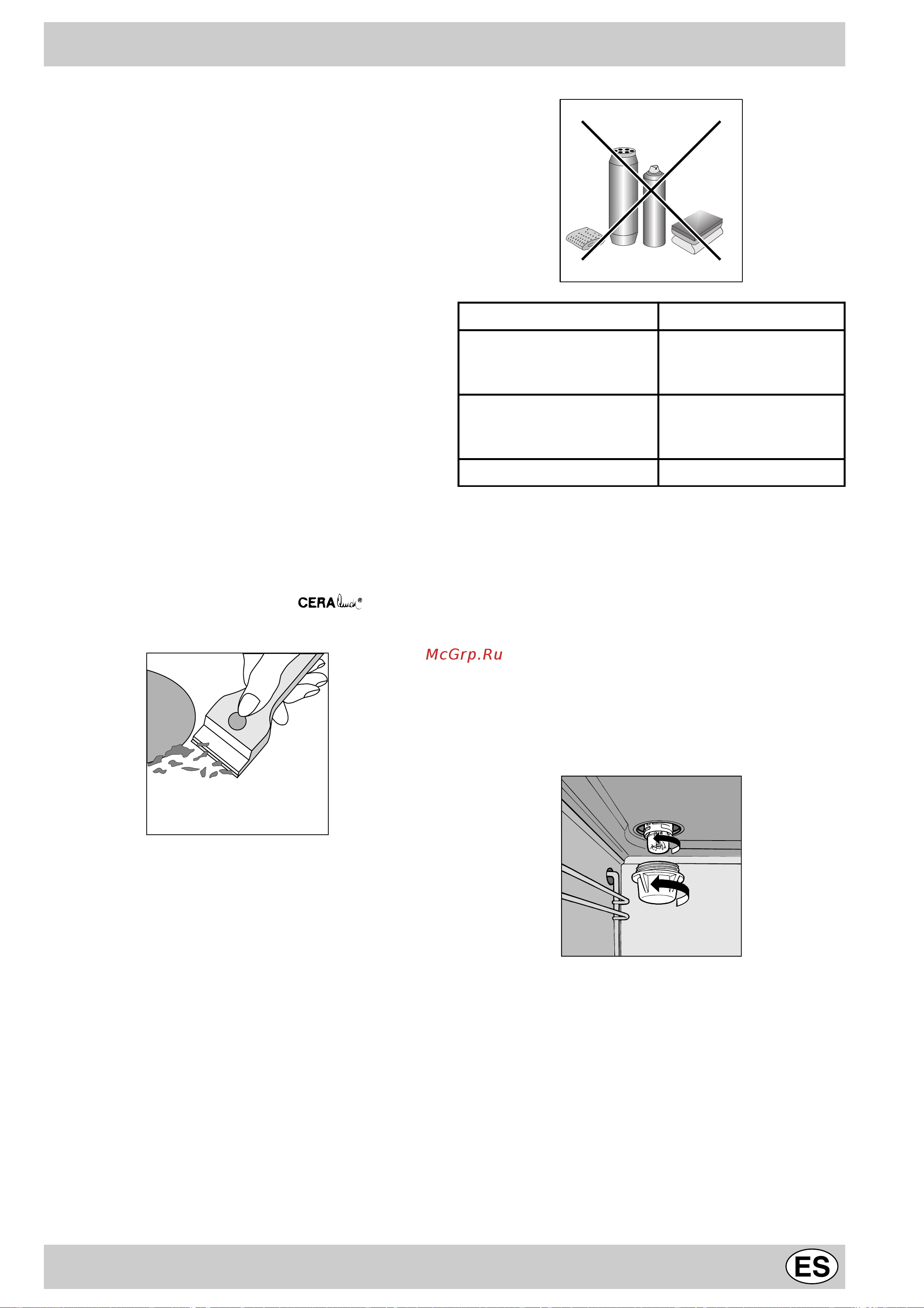 Indesit K 6C7 E.E_R [19/56] Mantenimiento periódico y limpieza de la cocina