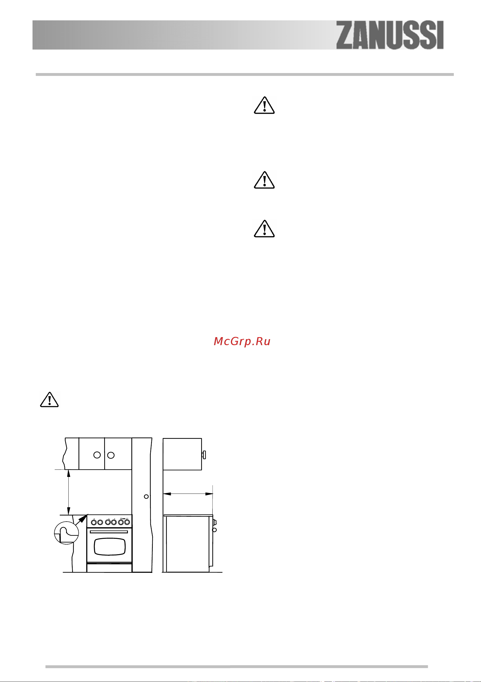 Zanussi ZCE 560 MW1 [21/56] Instalace