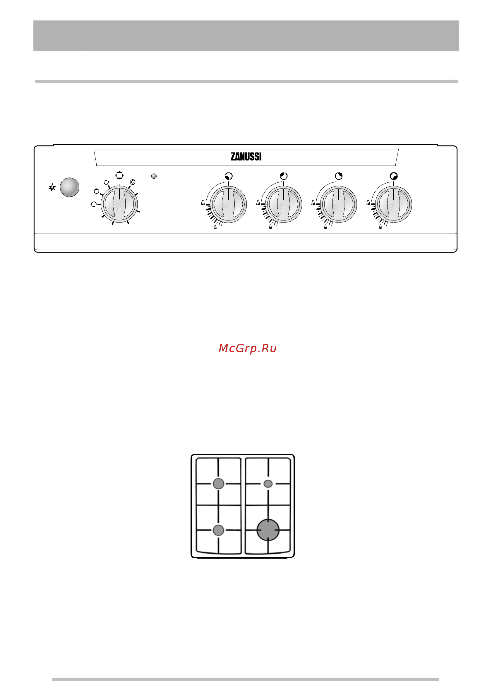 Zanussi ZCG 566 NW1 [6/32] Ѝустройствоѝплиты ѝ
