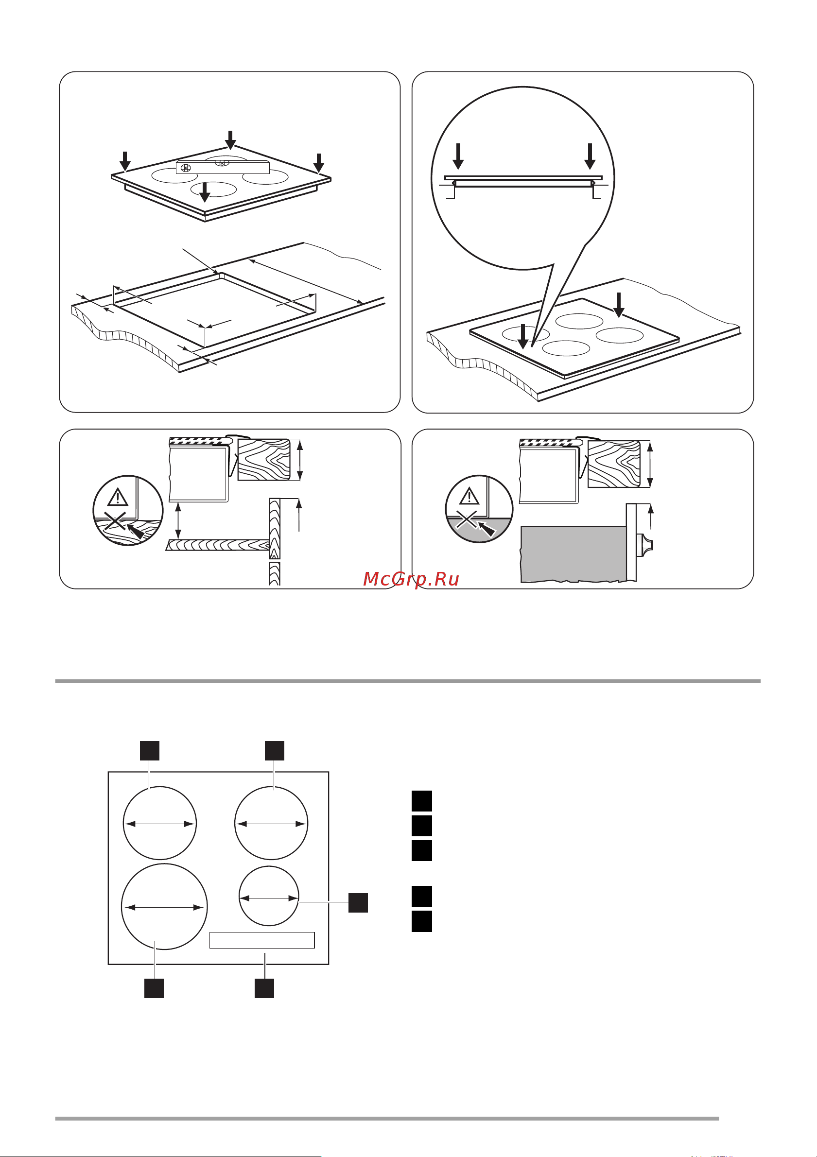 Zanussi ZIT64X [5/16] Min 25 mm min 5 mm min 20 mm