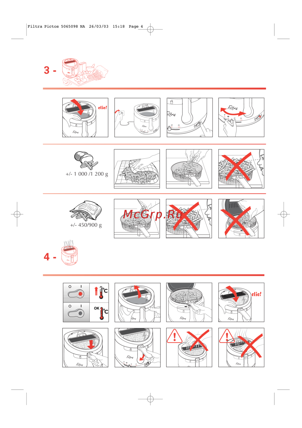 Tefal FF4004 Filtra (part 2) Руководство по эксплуатации