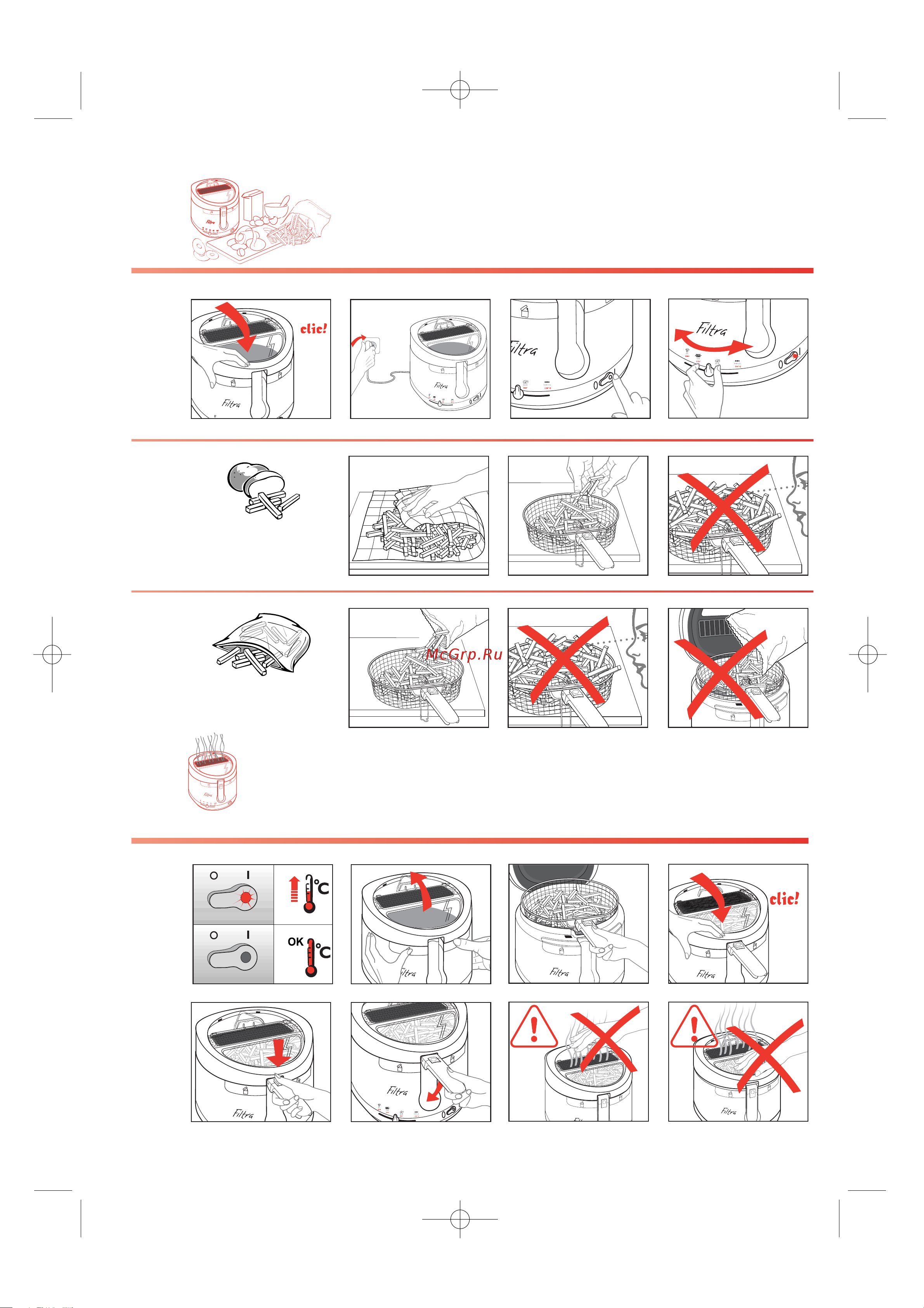 Tefal FF4004 Filtra (part 2) Руководство по эксплуатации онлайн