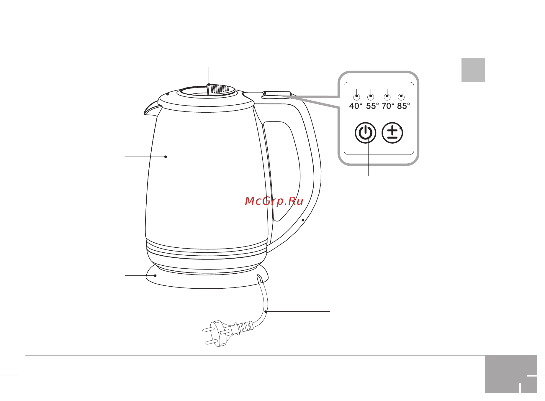 Redmond RK-G212S SkyKettle Руководство по эксплуатации онлайн [3/32] 731792