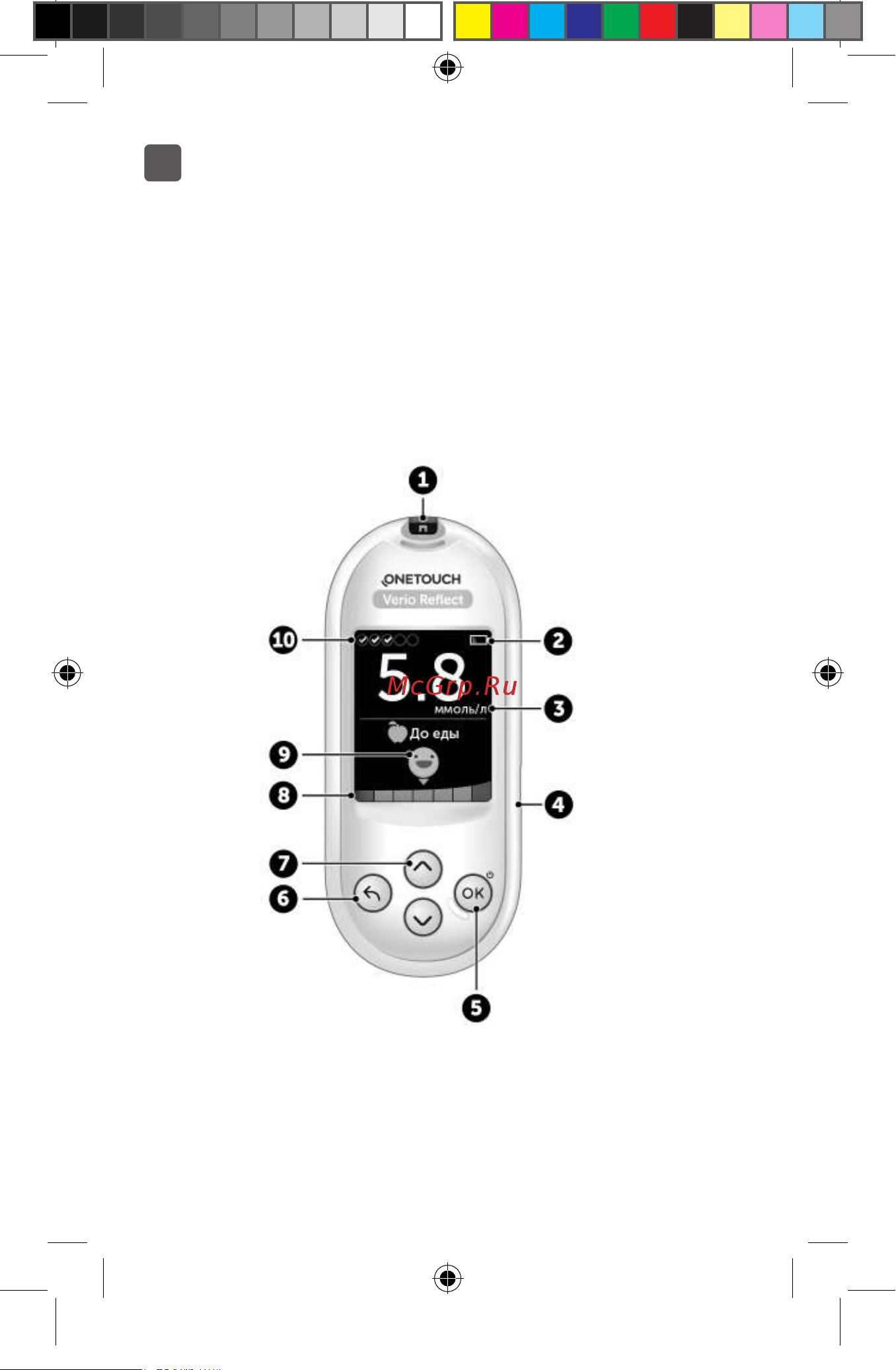 OneTouch Verio Reflect [20/181] Знакомство с системой контроля уровня глюкозы в крови onetouch verio reflec