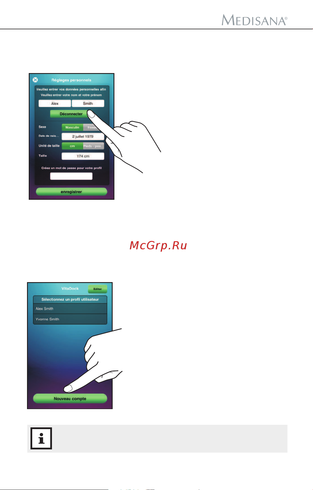 Medisana CardioDock 2 [102/222] Application