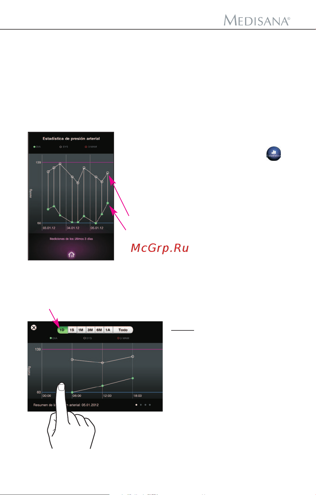 Medisana CardioDock 2 [172/222] Aplicación