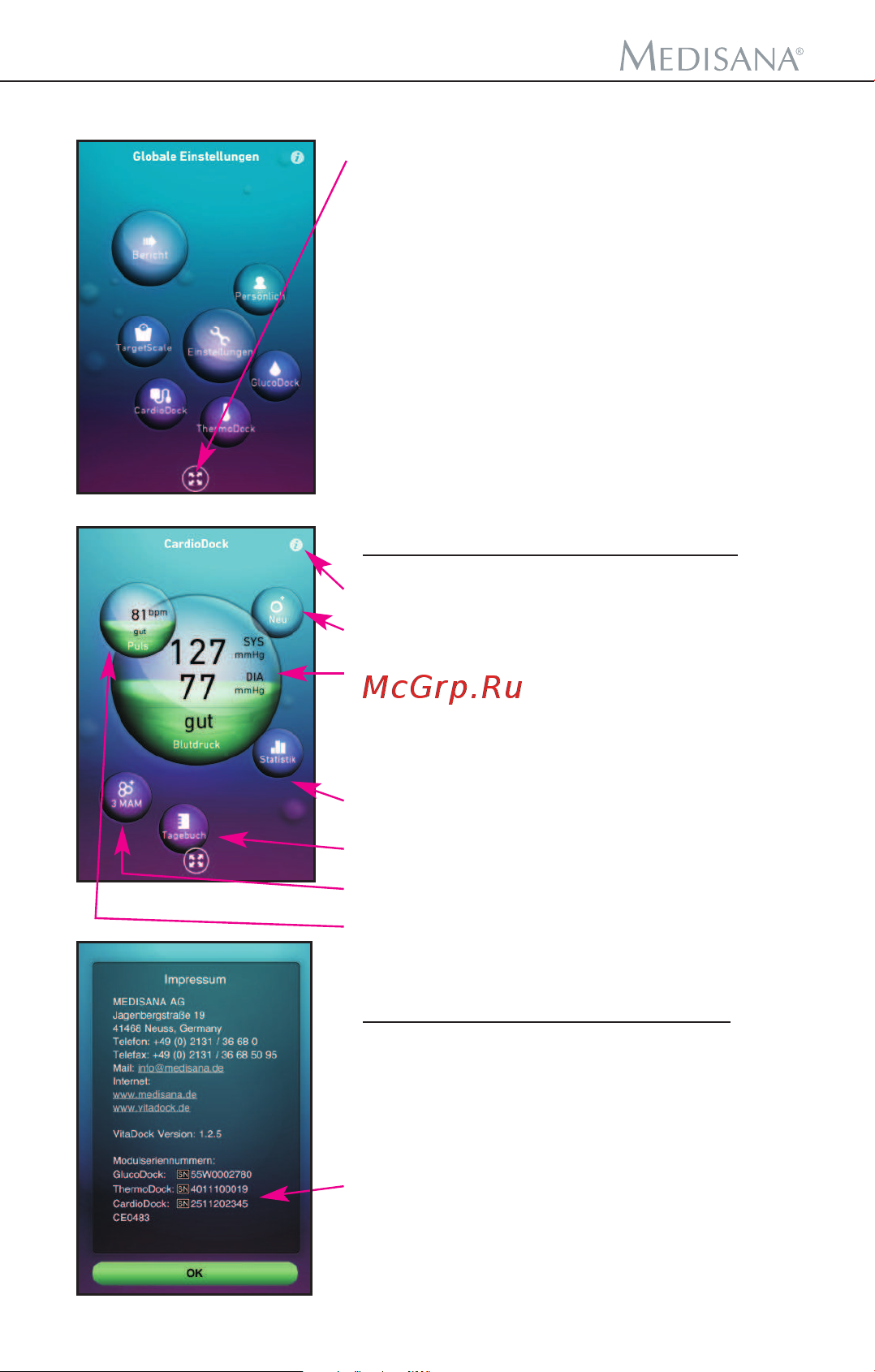 Medisana CardioDock 2 [22/222] Inbetriebnahme
