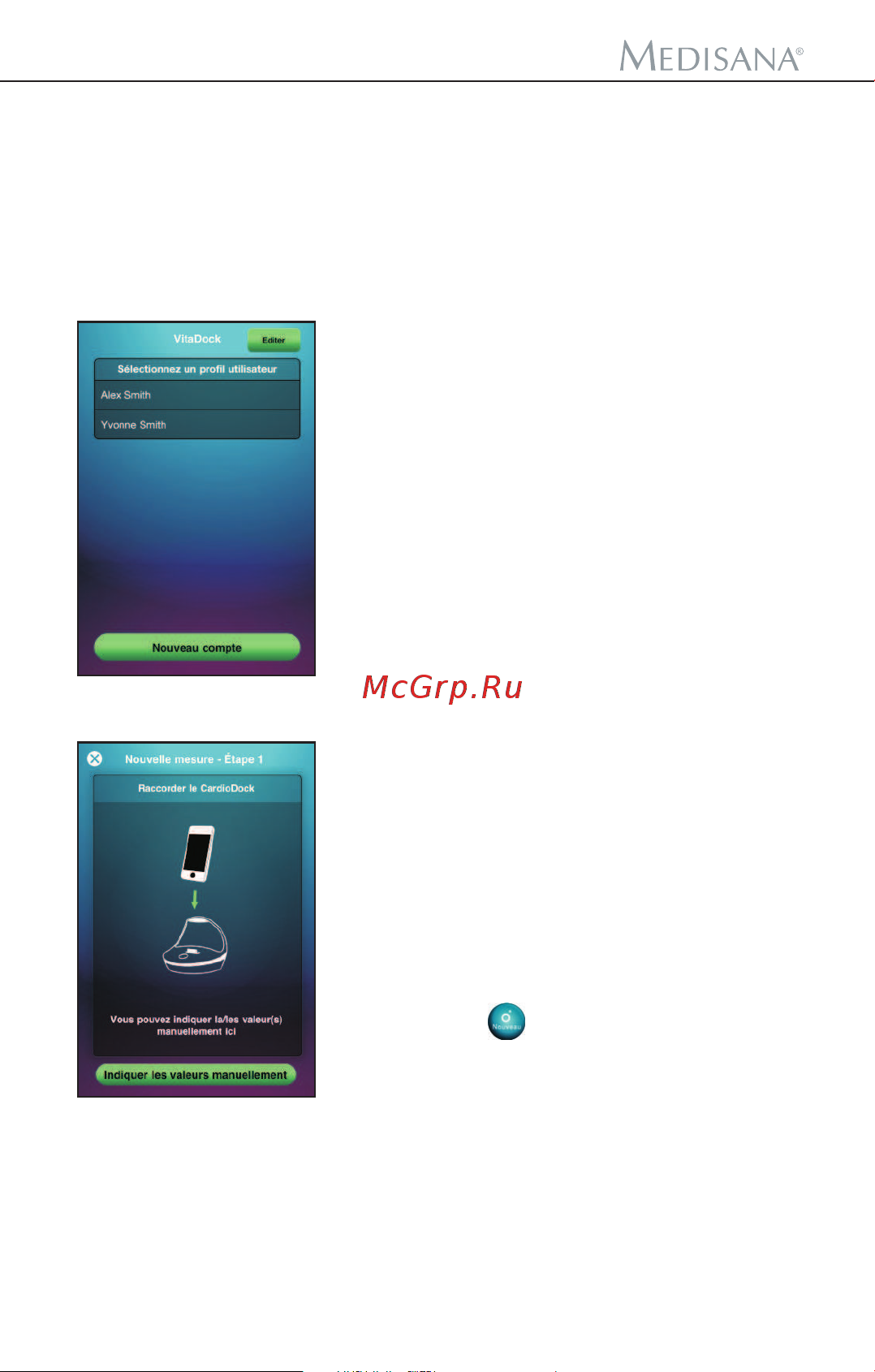 Medisana CardioDock 2 [96/222] Application