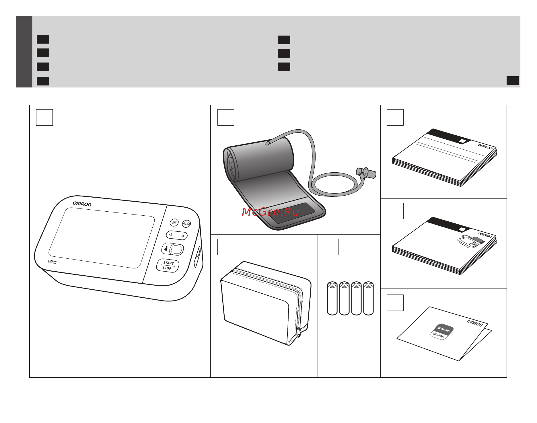 Omron M6 Comfort (HEM-7360-E) [18/46] Package contents