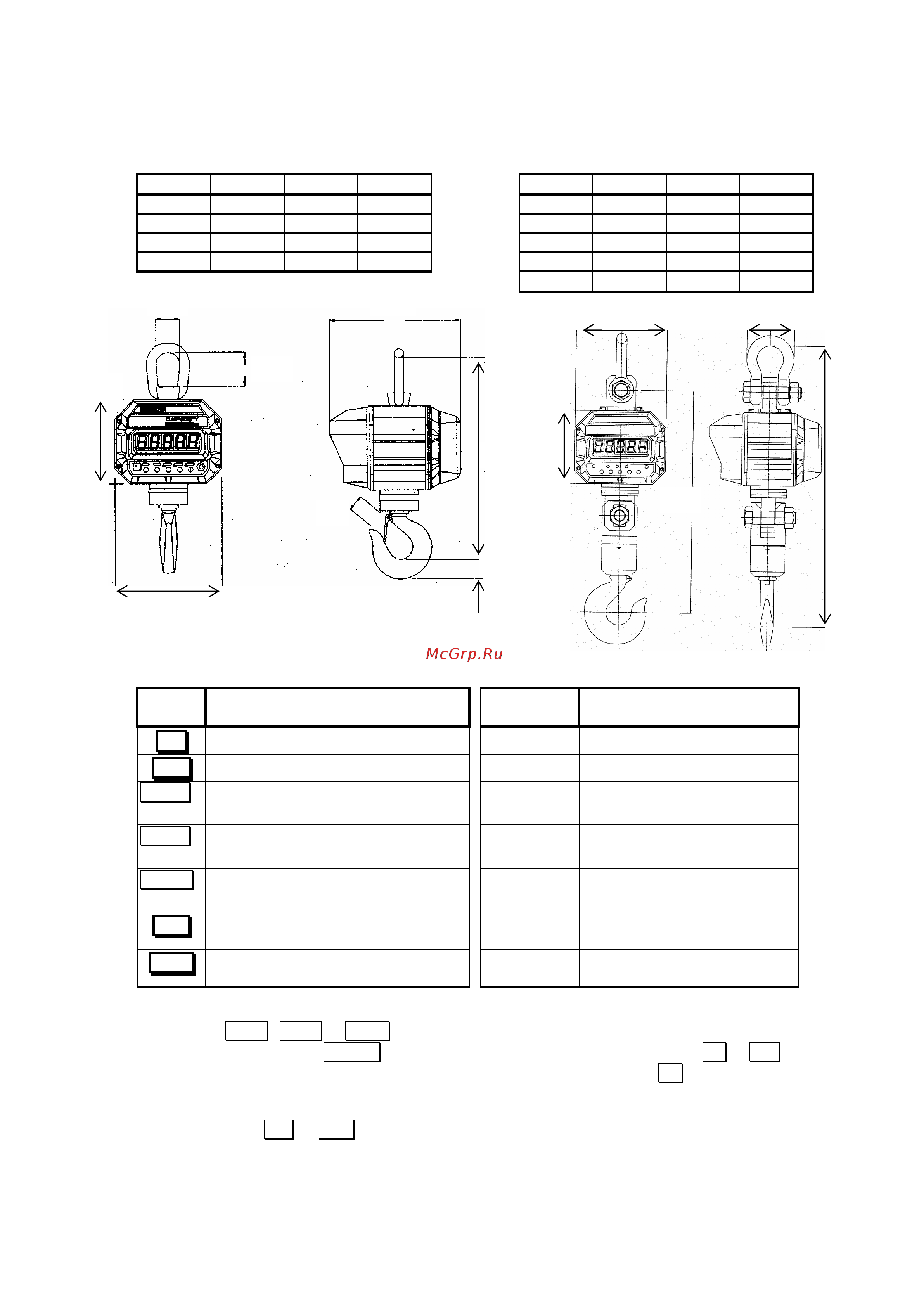 CAS 732190 [10/22] Размеры весов