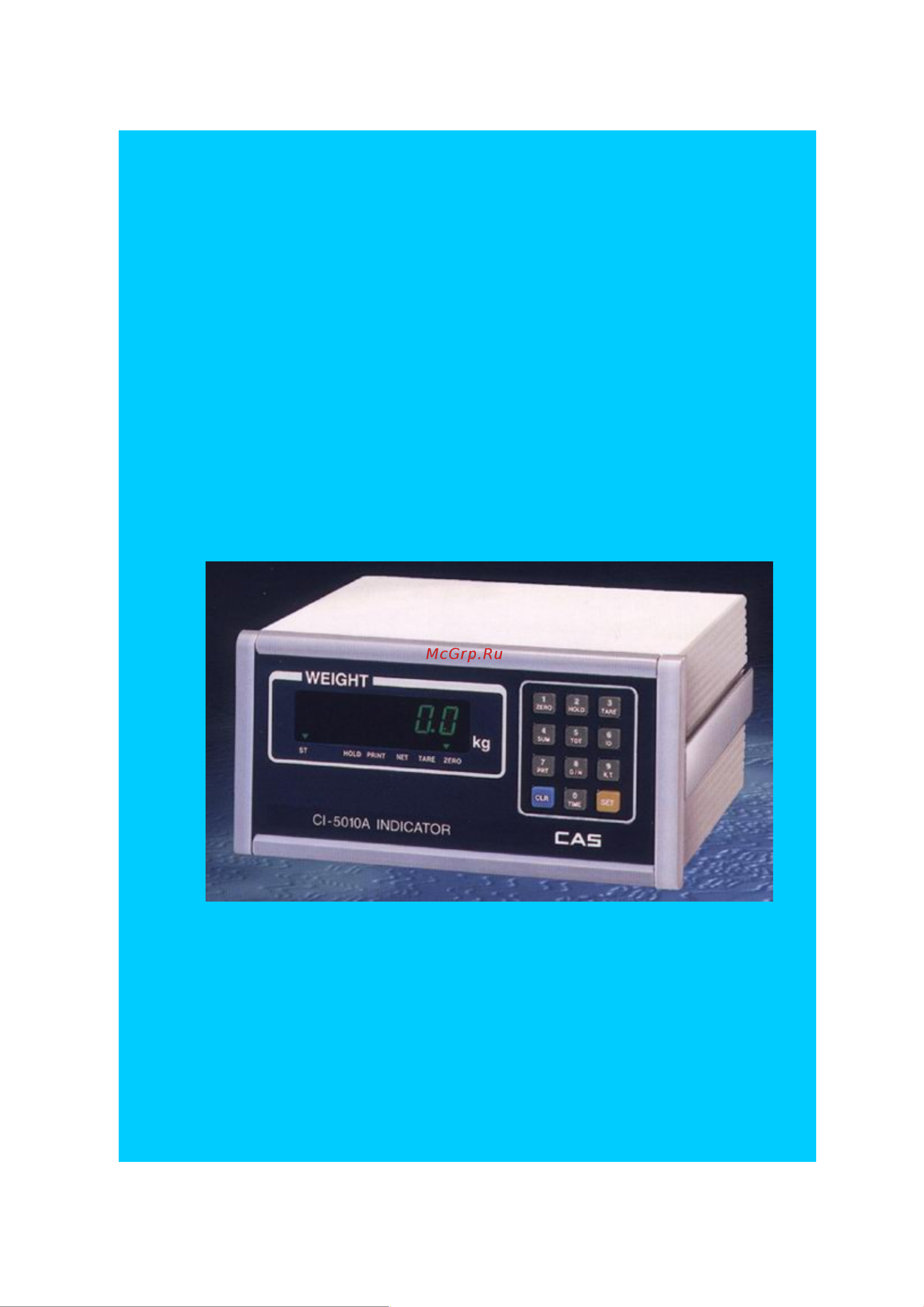 CAS CI-5010A Руководство по эксплуатации онлайн