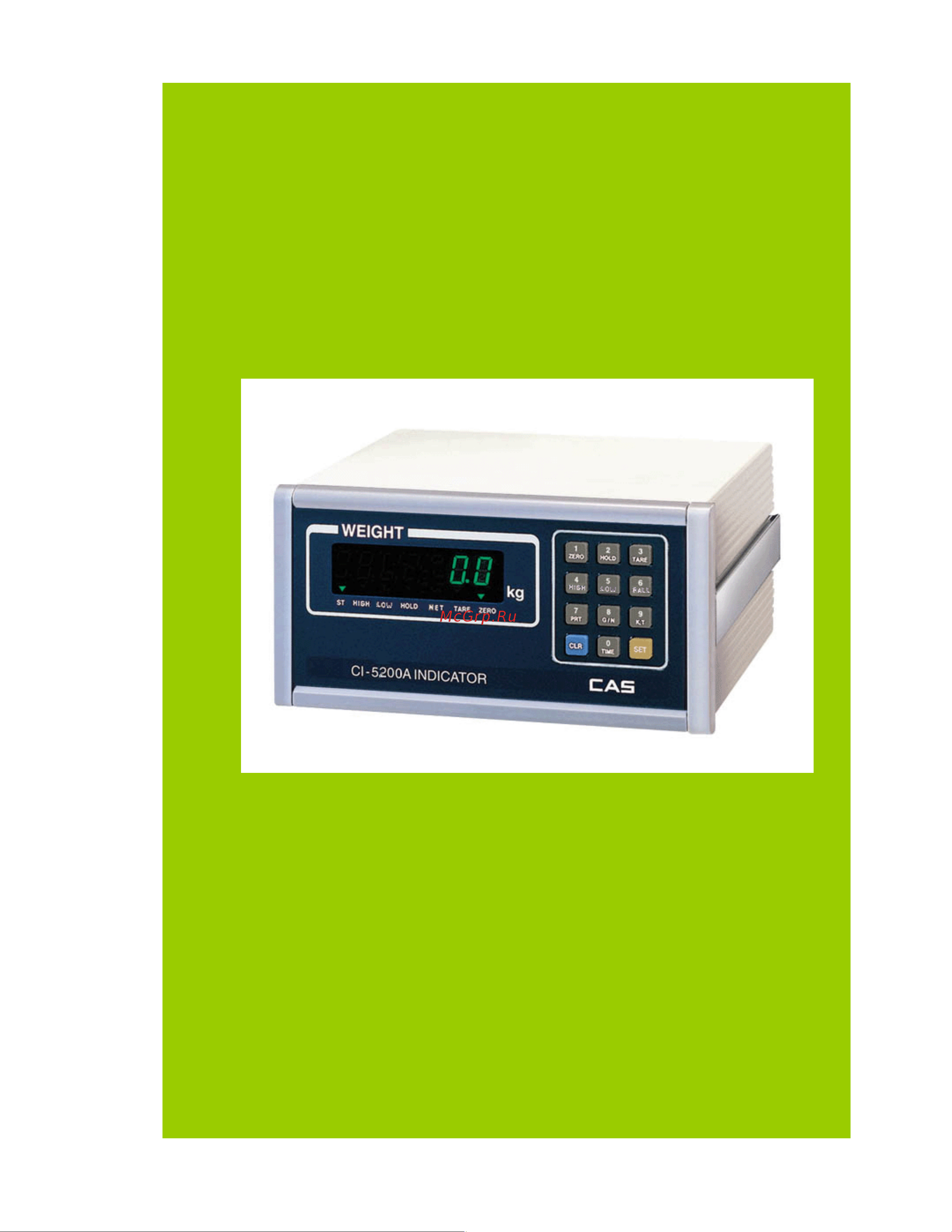 CAS CI-5200A Руководство по эксплуатации онлайн