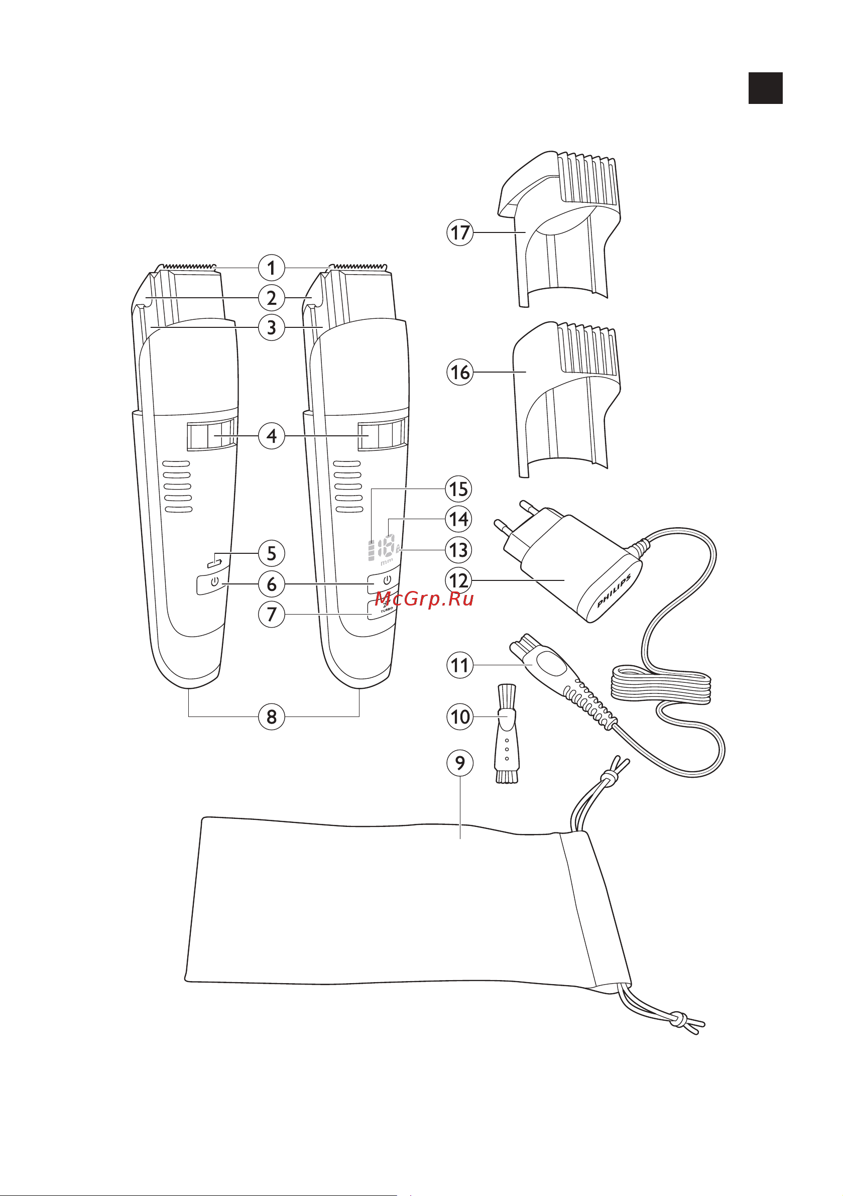 Philips QT4050 Руководство по эксплуатации онлайн [2/172] 732605