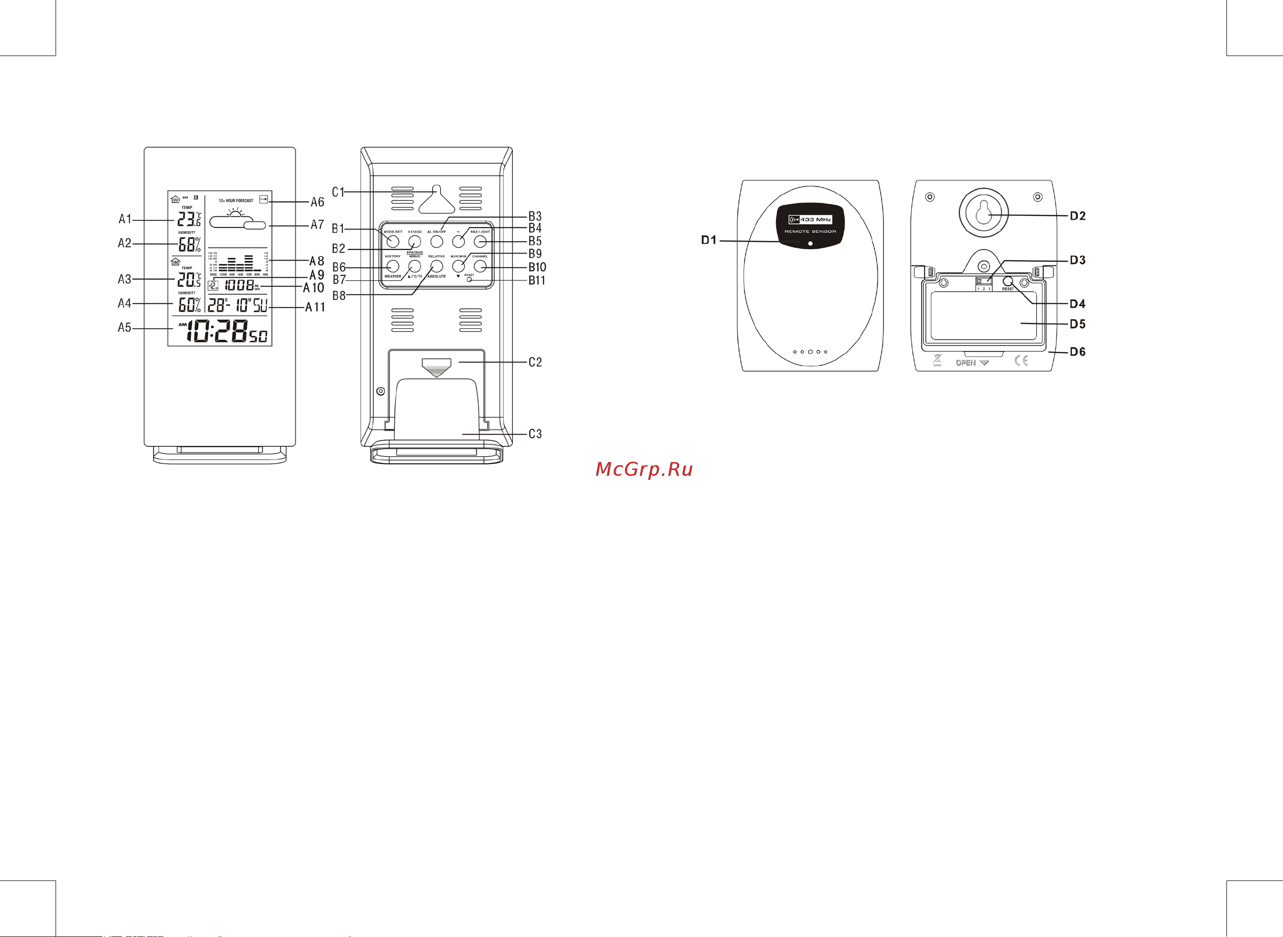 Ea2 AL808 [9/13] Main unit appearance 3 outdoor thermo sensor