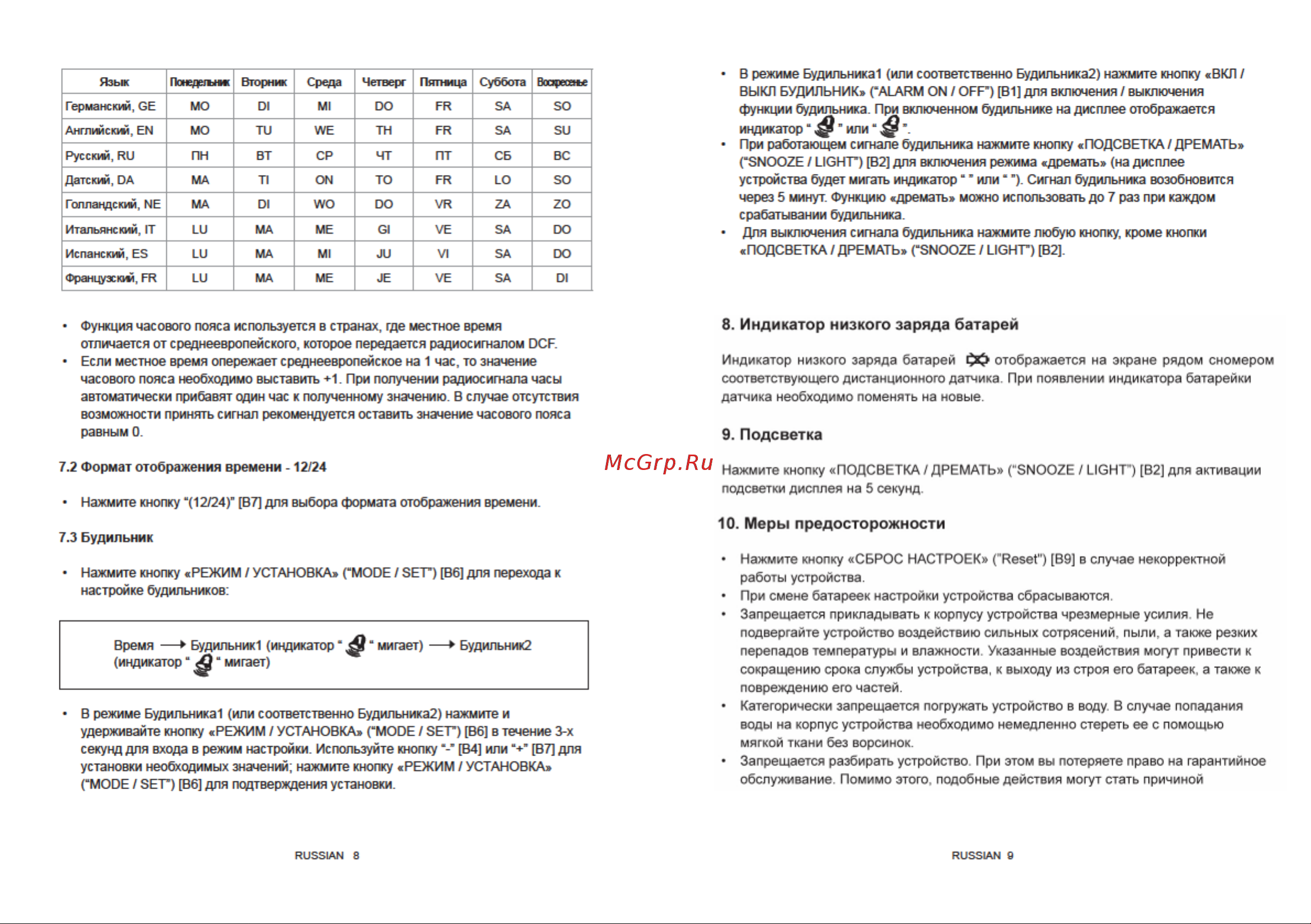 Ea2 OP301 Руководство по эксплуатации онлайн [5/11] 732617