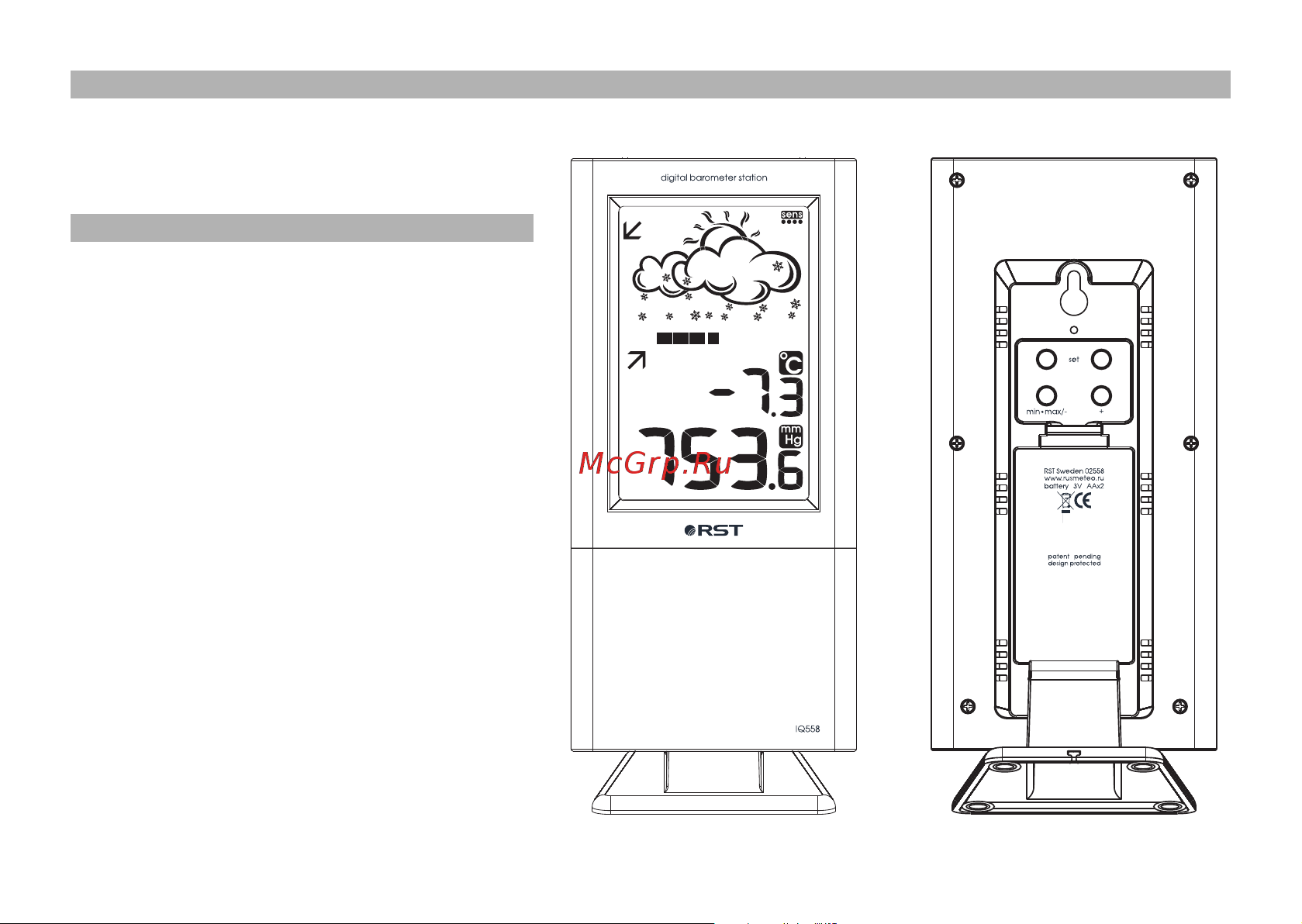 RST 02558 (meteo link IQ558) Руководство по эксплуатации онлайн [14/24] 732714