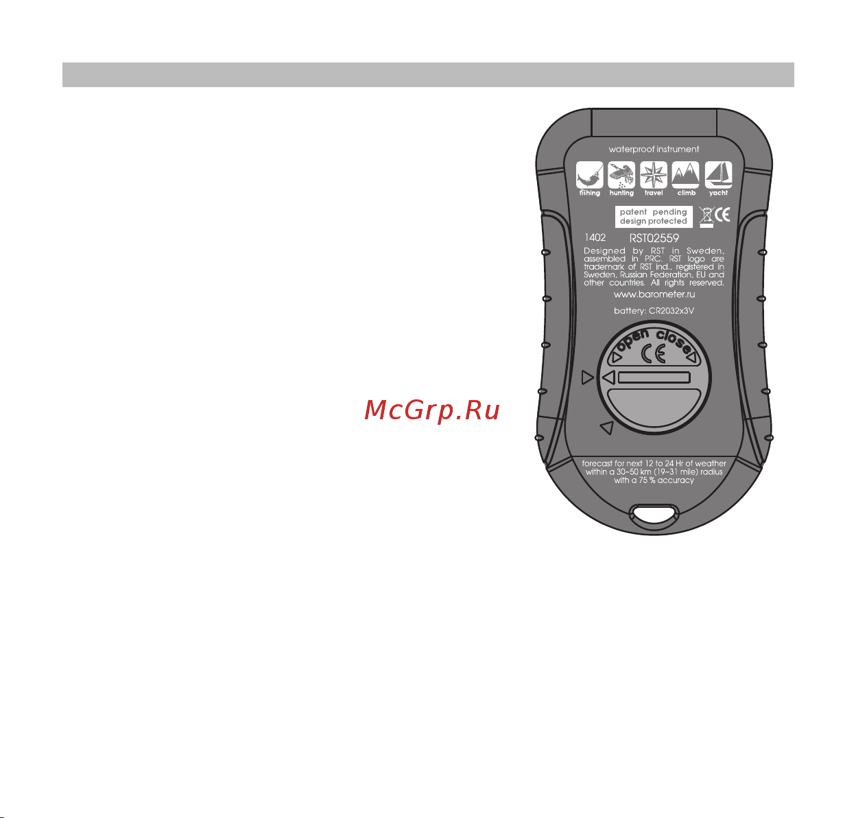 RST 02559 (meteo link IQ559) Руководство по эксплуатации онлайн [2/24] 732715