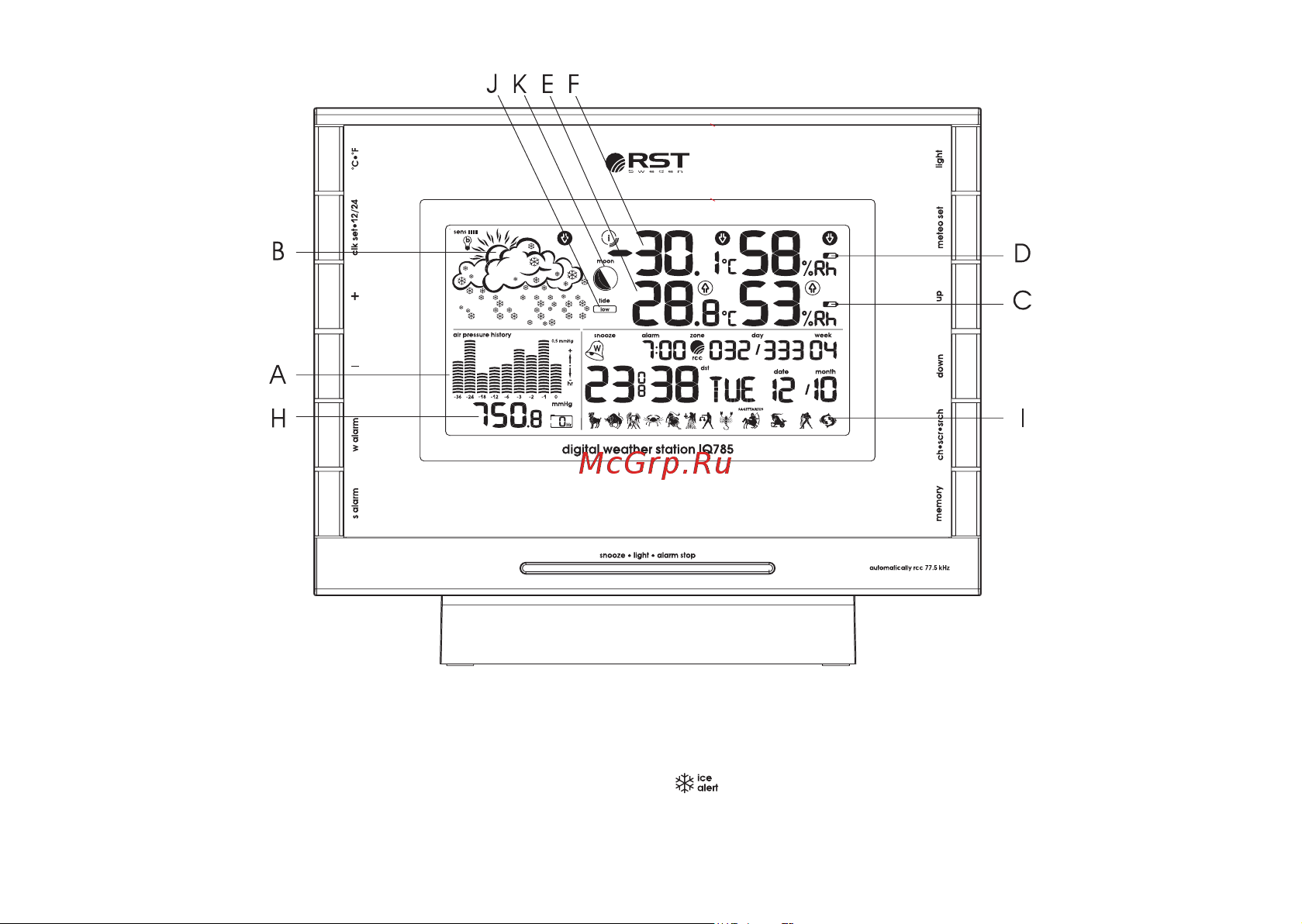 RST 02785 (IQ785) [4/24] Жк дисплей