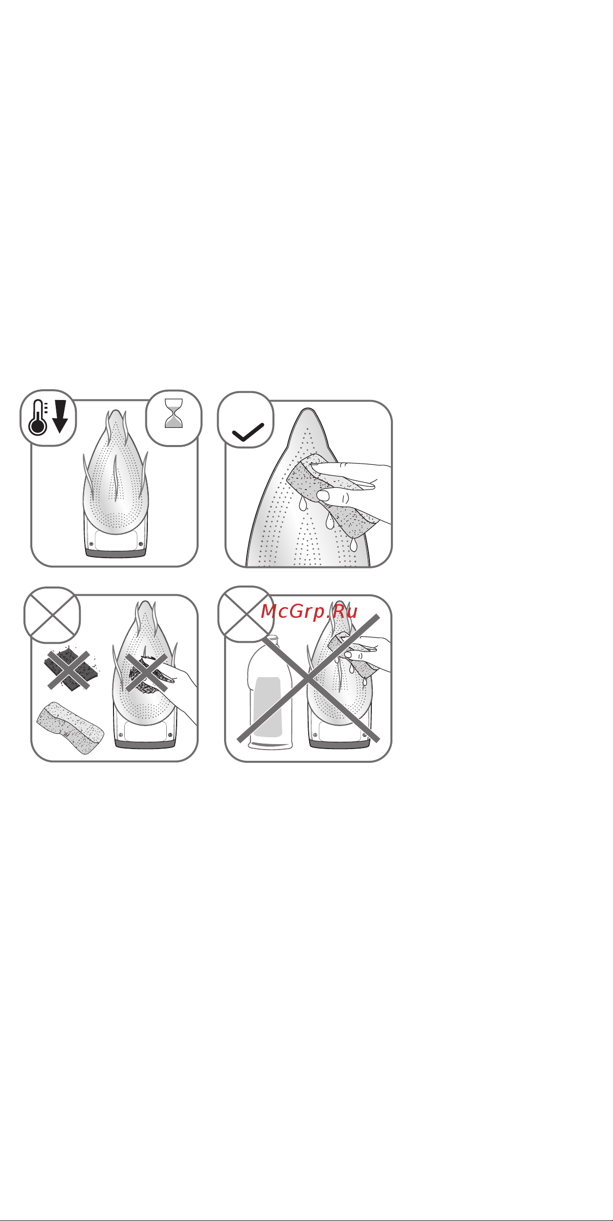 Rowenta DW8021 PRO MASTER [11/63] Soleplate cleaning