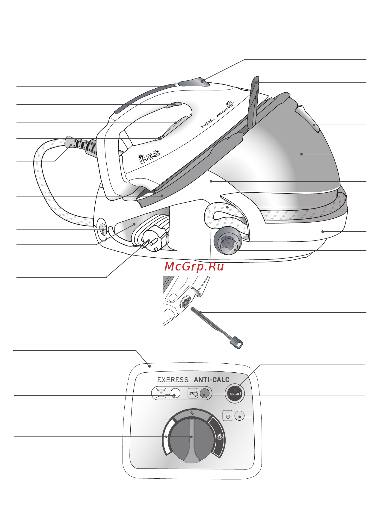 Tefal GV7485E0 EXPRESS POWER ZONE [2/134] Tefal expressanticalc 1800115593 5 02 09 11 35 page c3