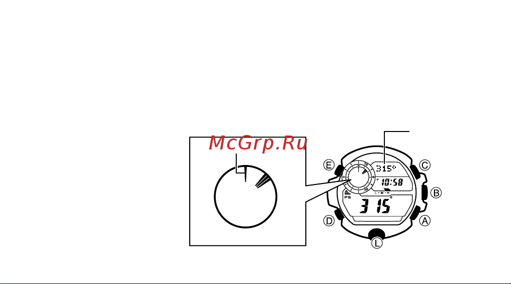 Casio GW-9400-1ER [94/168] Память цифрового компаса