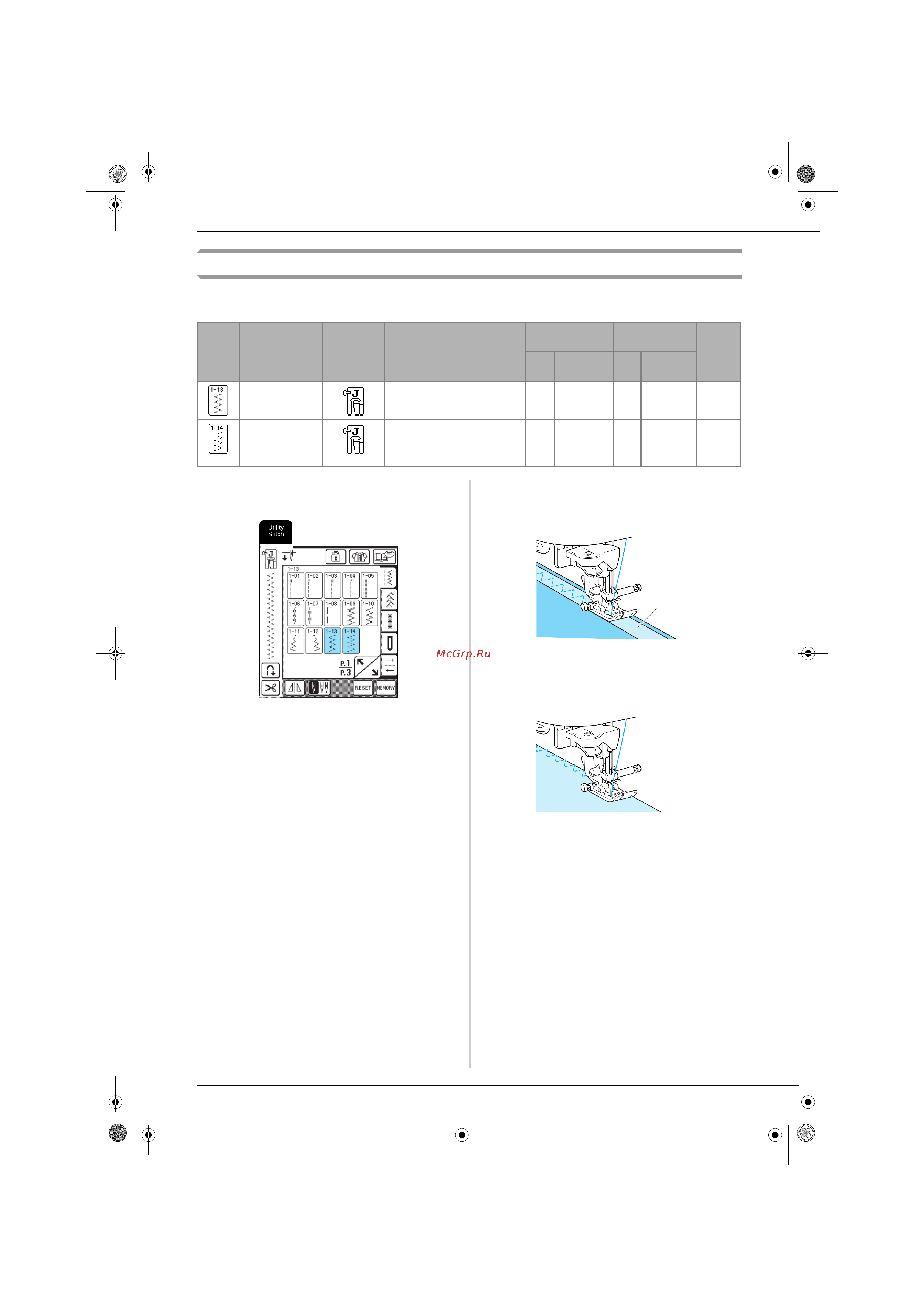 Brother Innov-is 1500 (D) [65/217] Строчки зигзаг для эластичных материалов