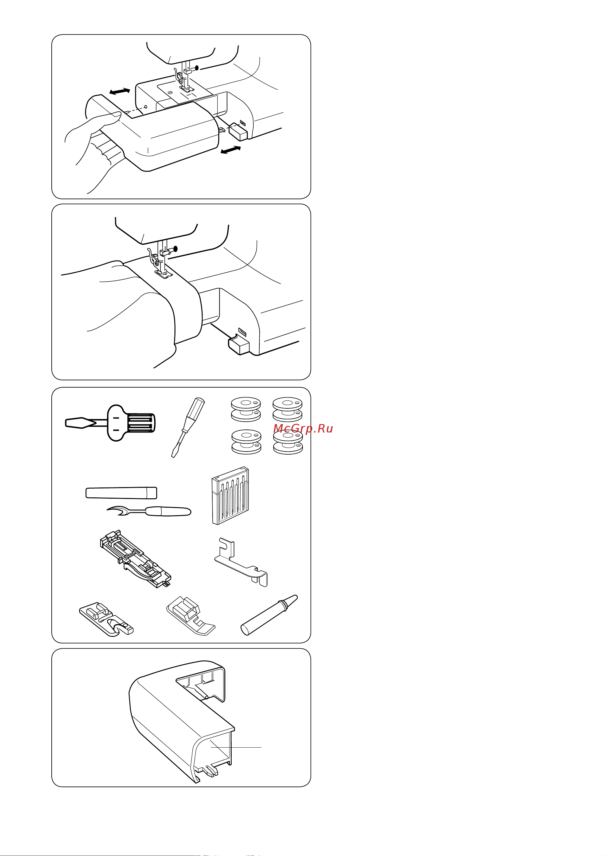 Janome Beauty 16s [5/32] Раздел 2 подготовка к работе