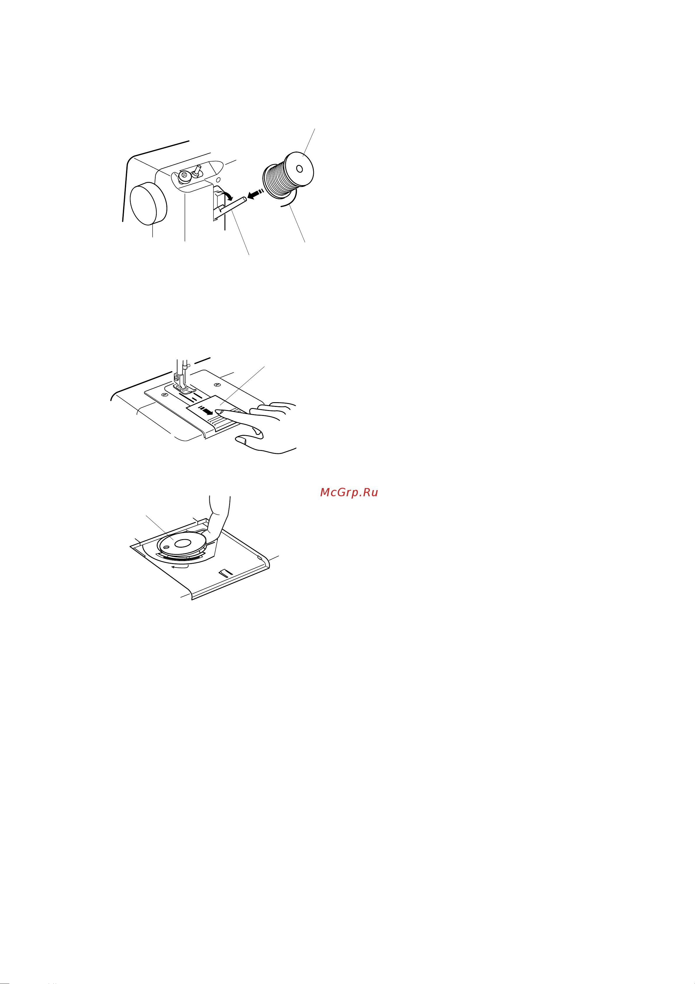 Janome Sew Mini [7/19] Вытаскивание шпульки