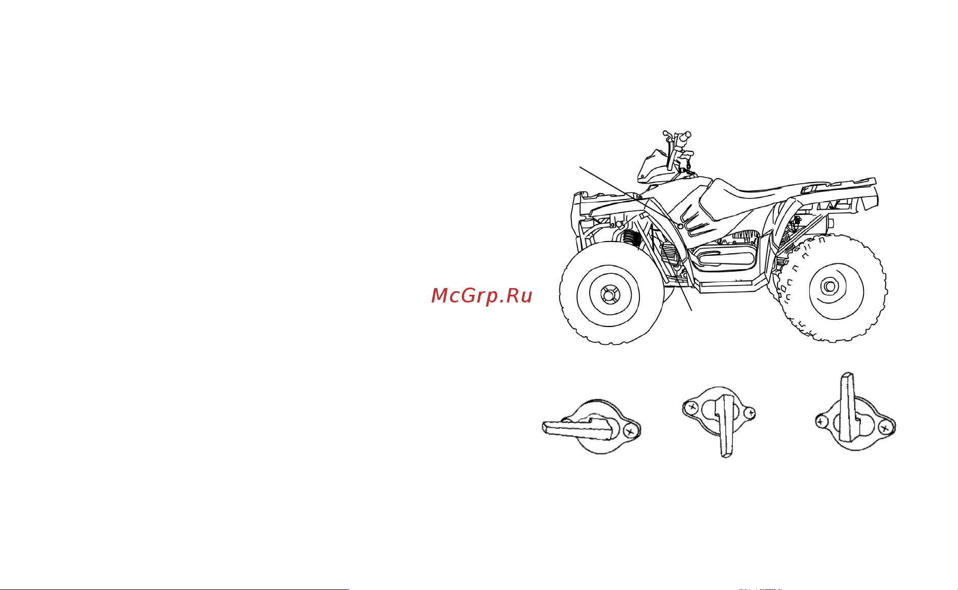 Polaris Industries Inc SPORTSMAN Outlaw 90  2014 [67/194] Органы управления узлы и механизмы