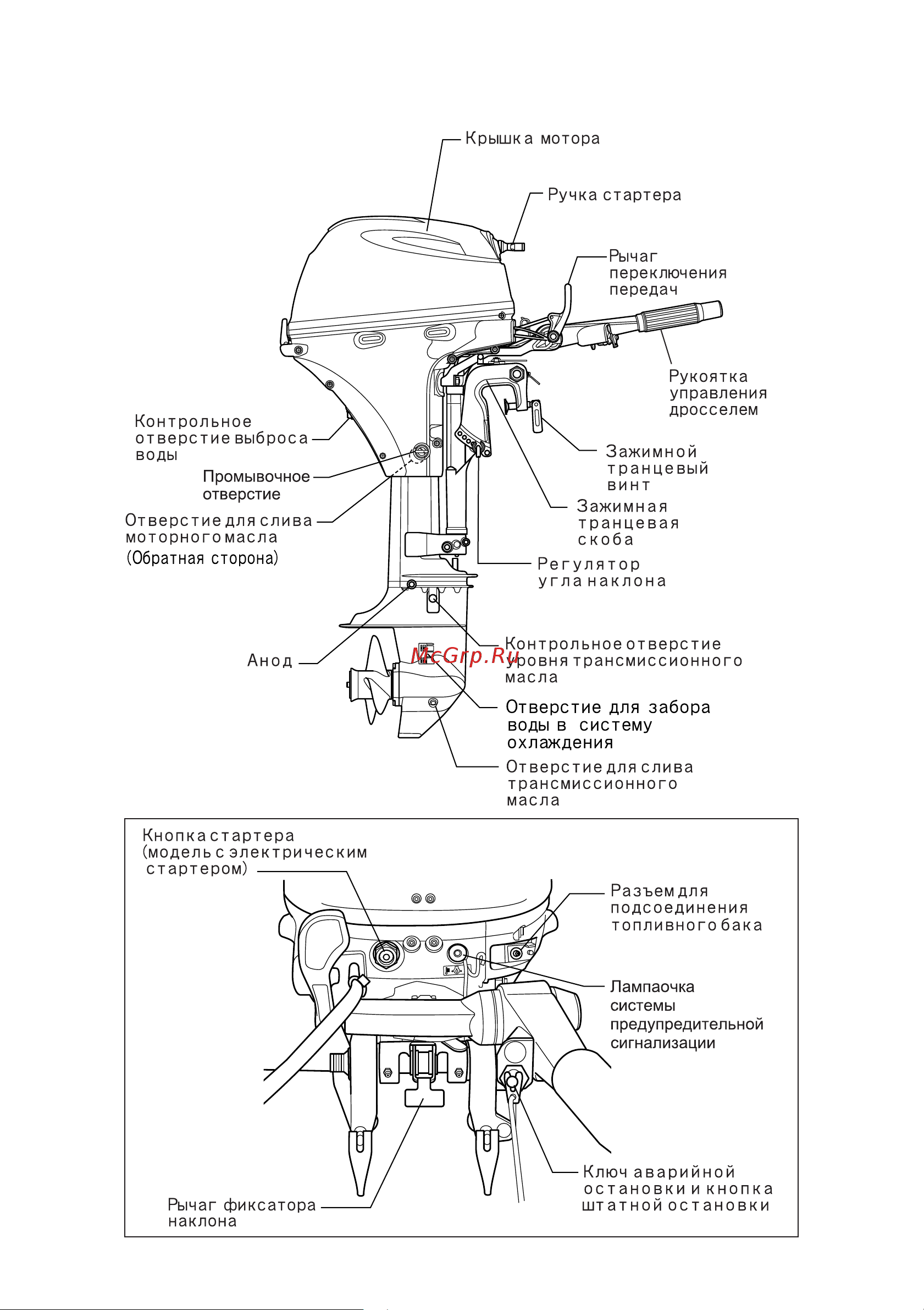 Suzuki DF20AES [11/70] Конструкция мотора