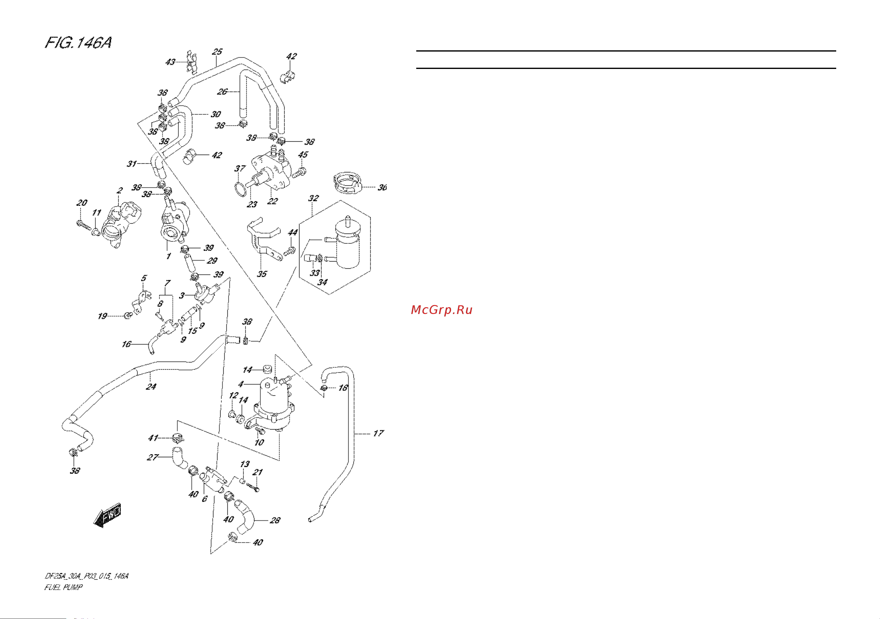 Suzuki DF25AL [21/91] Fig 46a fuel pump