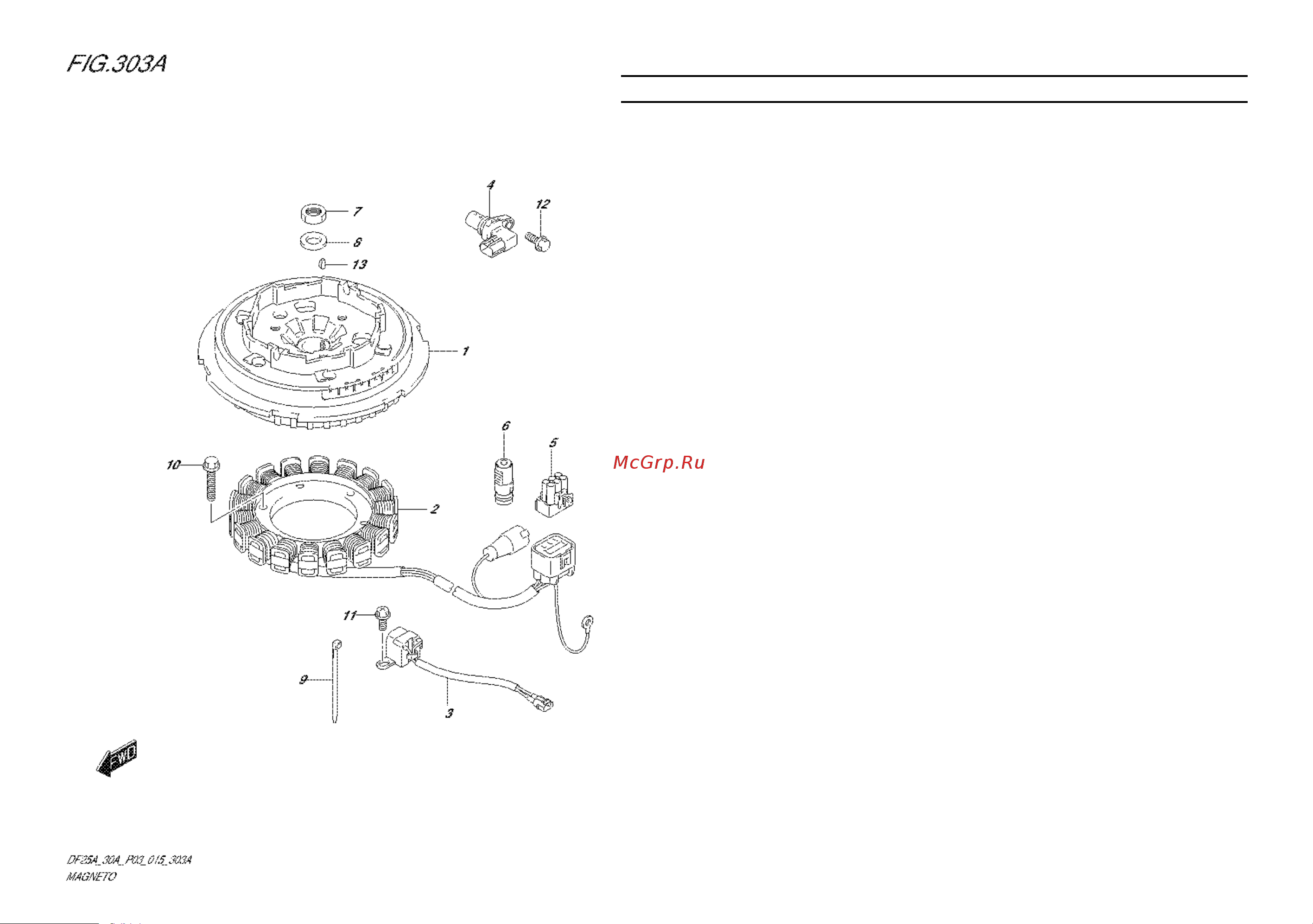 Suzuki DF25ARS [36/91] Fig 03a magneto manual starter