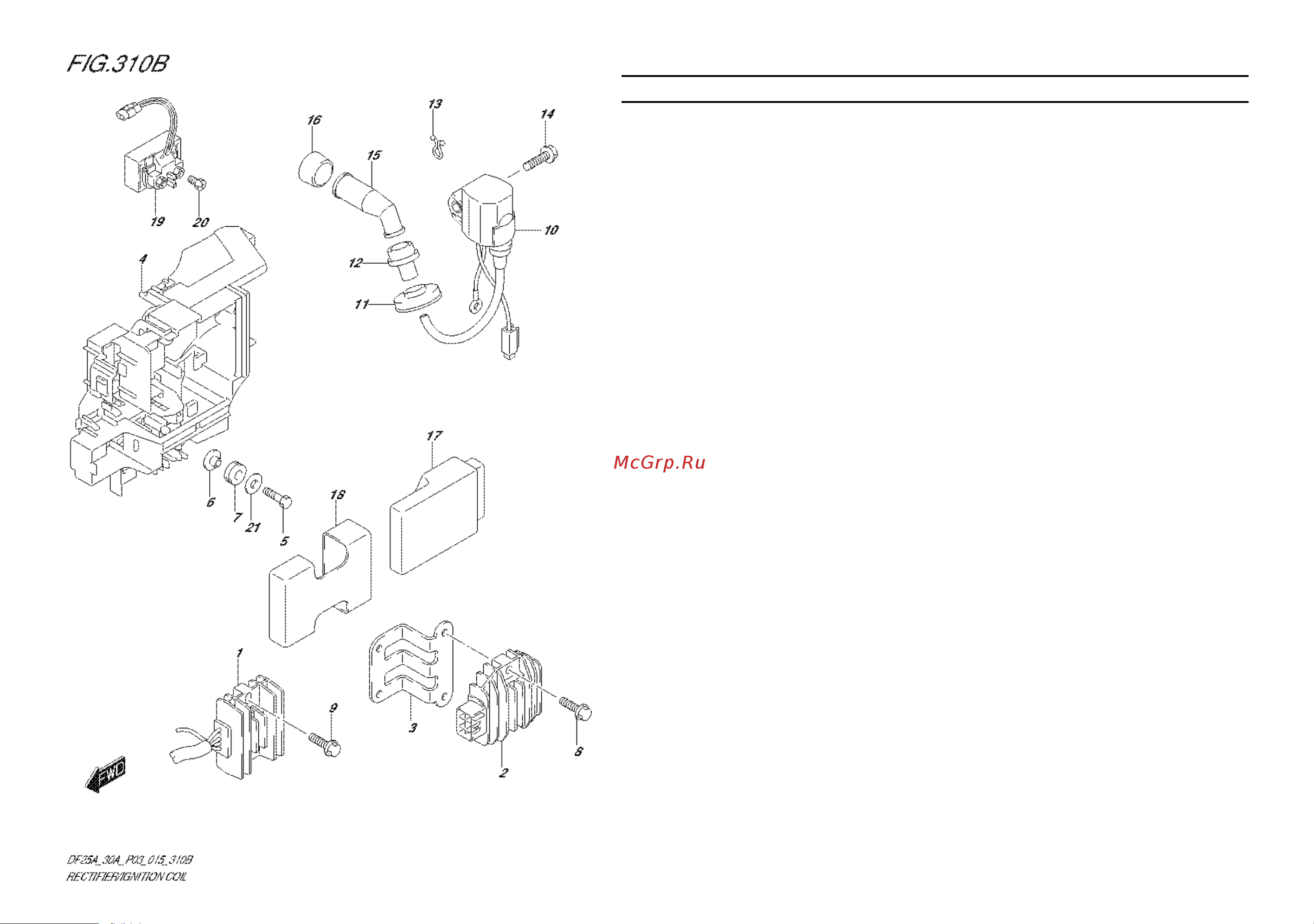 Suzuki DF25ARS [39/91] Fig 10b rectifier ignition coil df25ar p03