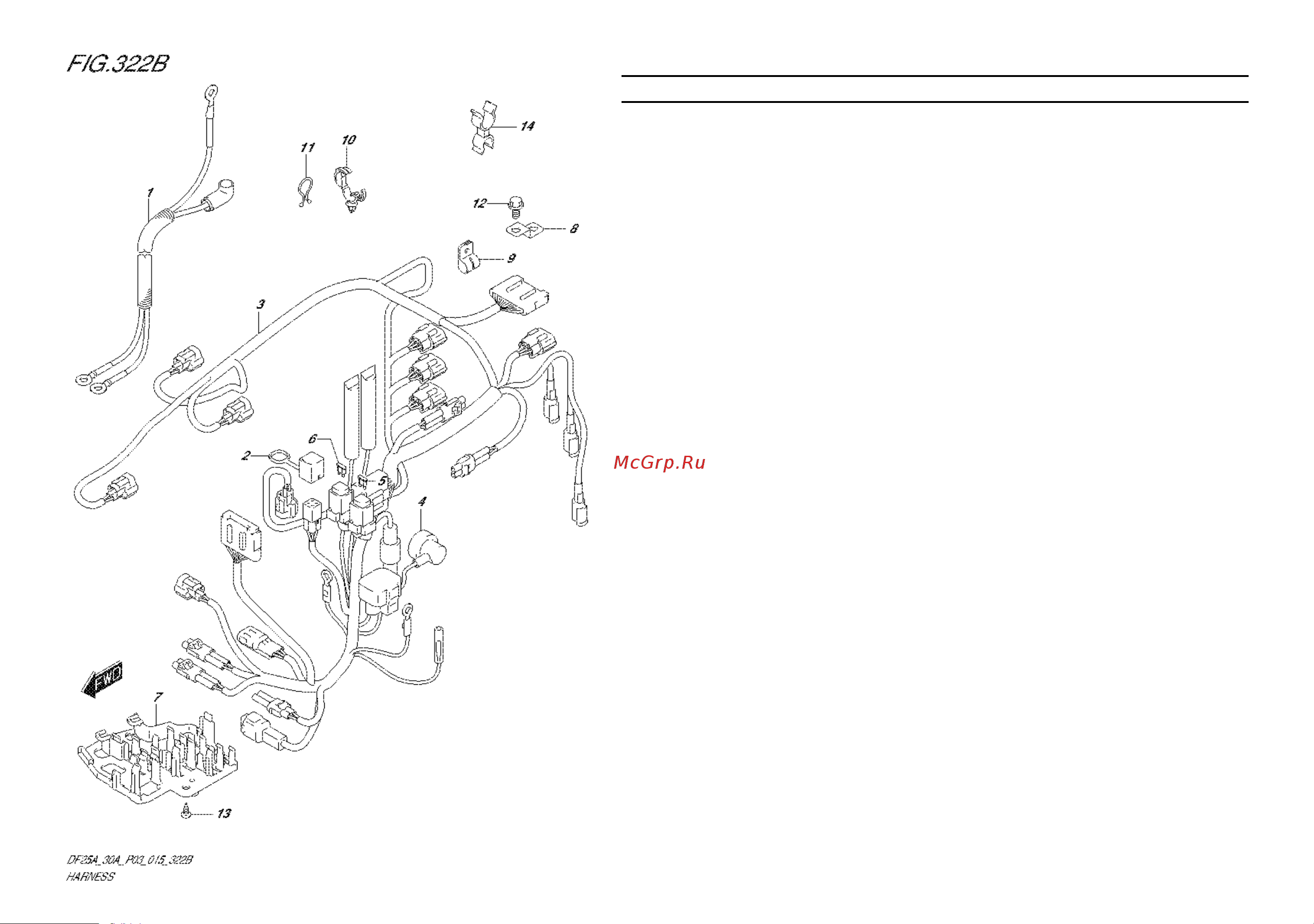Suzuki DF25ARS [41/91] Fig 22b harness df25ar p03