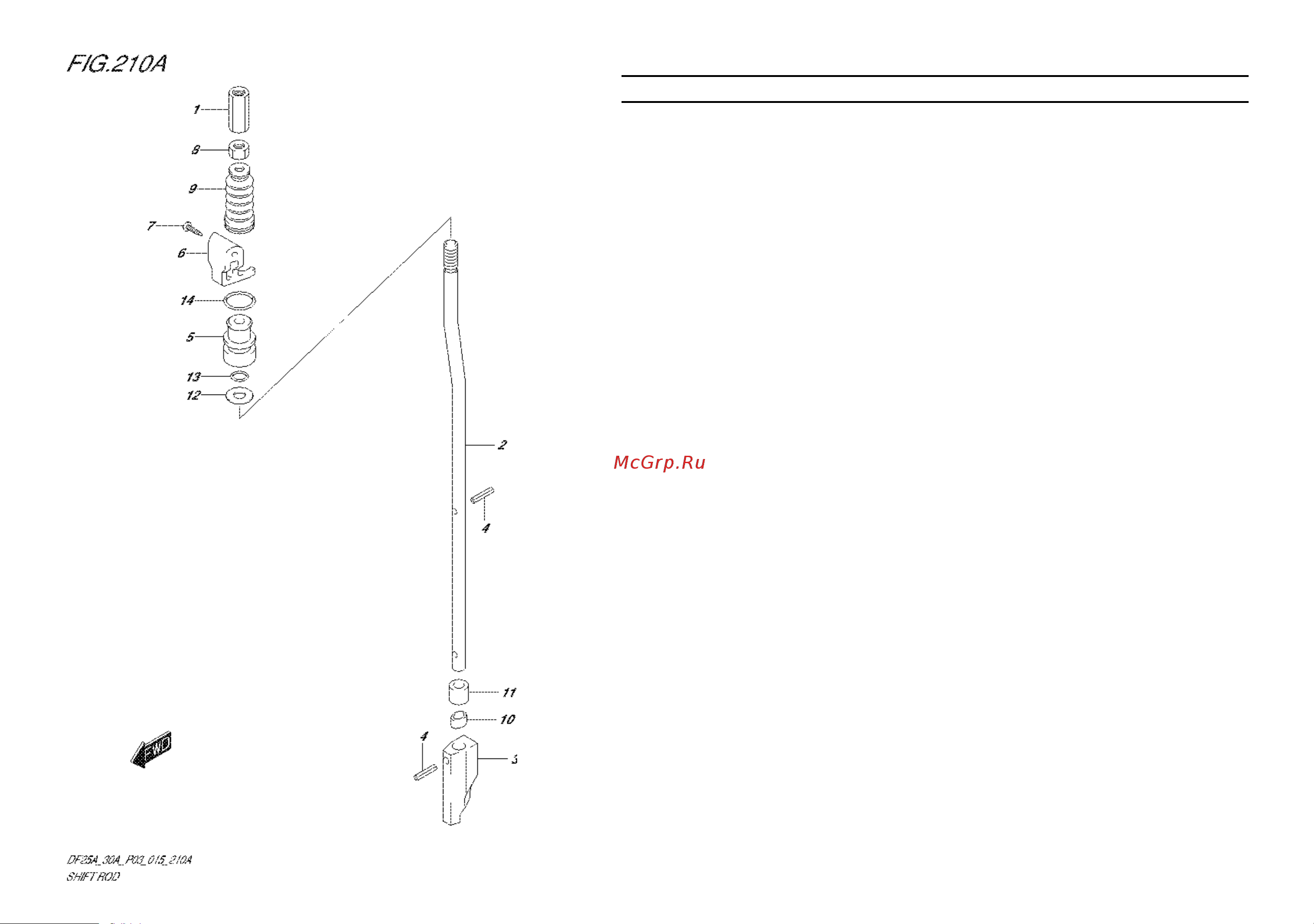 Suzuki DF30ATS [32/91] Fig 10a 1 c 7 shift rod