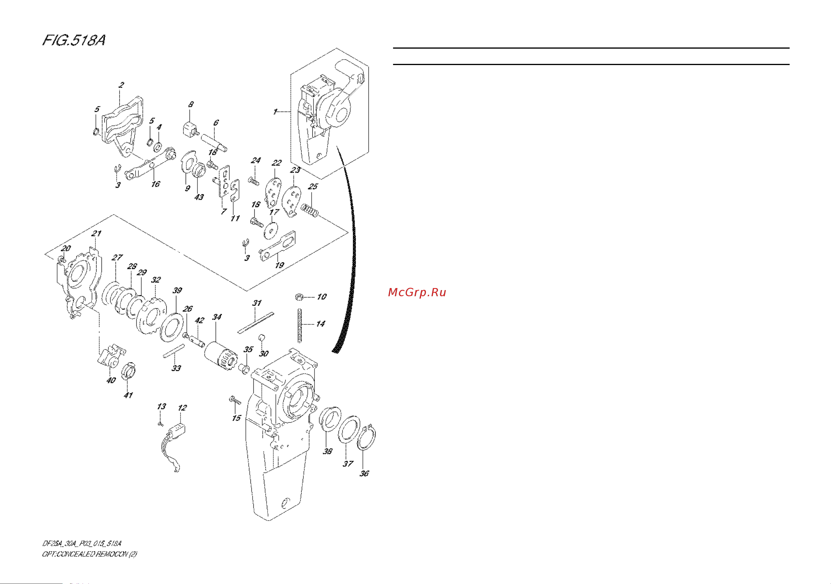 Suzuki DF30ATS [73/91] Fig 18a 1 f 6 opt concealed remocon 2 df25ar p03