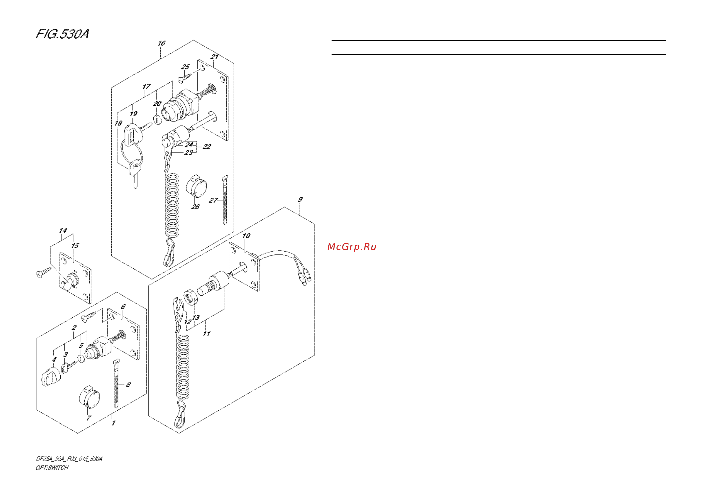 Suzuki DF30ATS [76/91] Fig 30a opt switch df25ar p03
