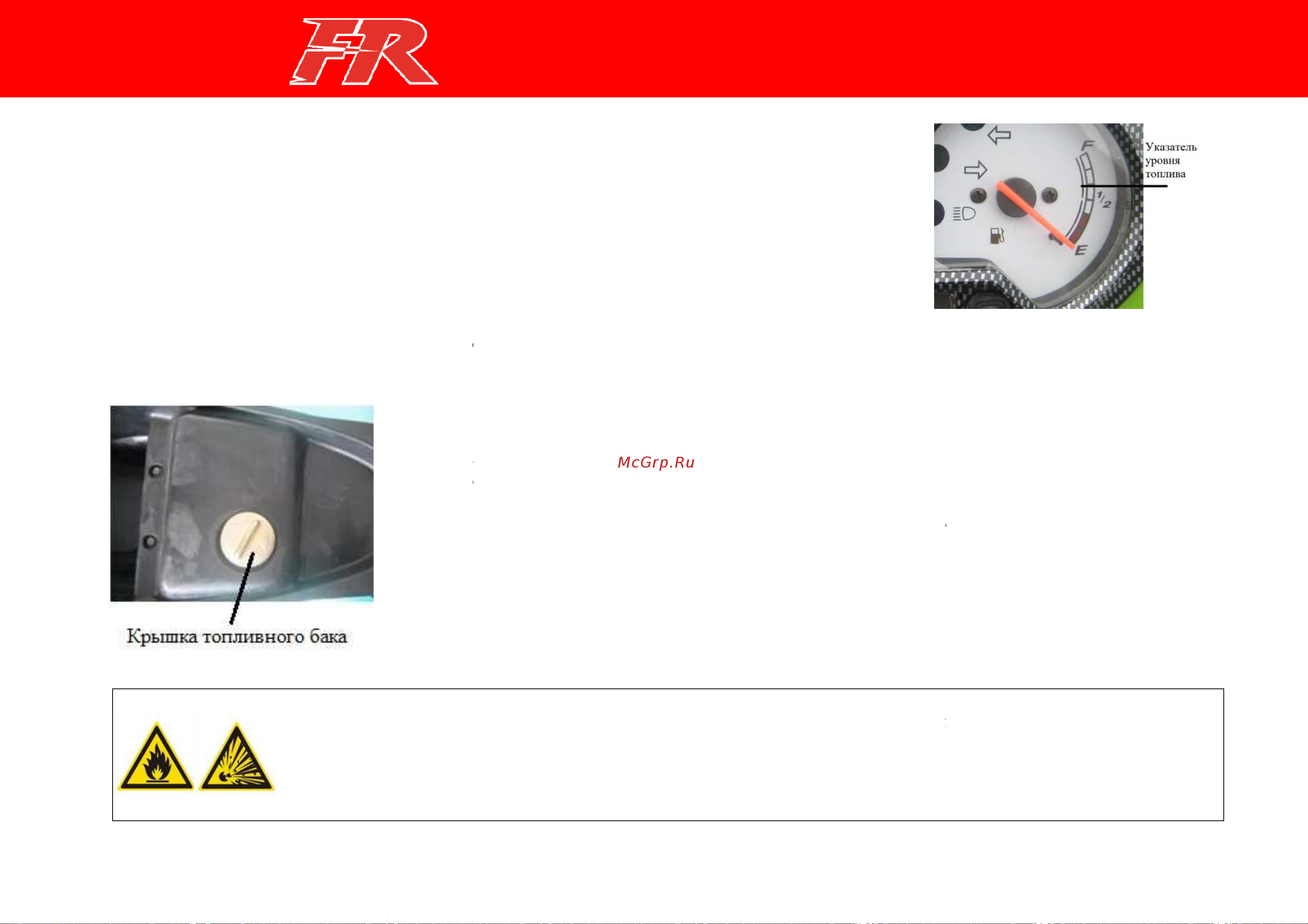 IRBIS MOTORS IRBIS FR 50сс 4т [17/44] Основные органы управления