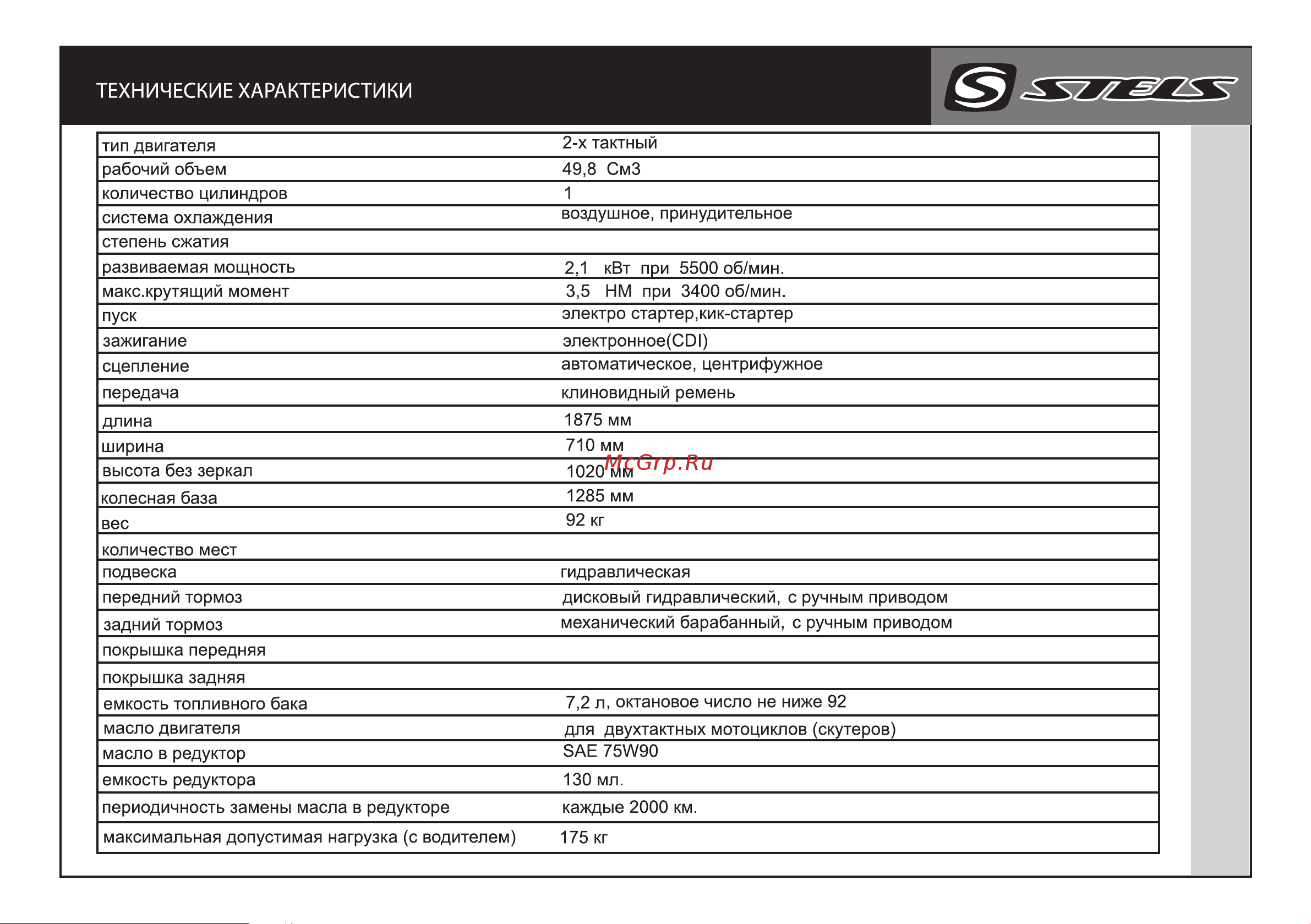STELS Alpha 50 BENELLI  2011 [21/27] Alpha 50