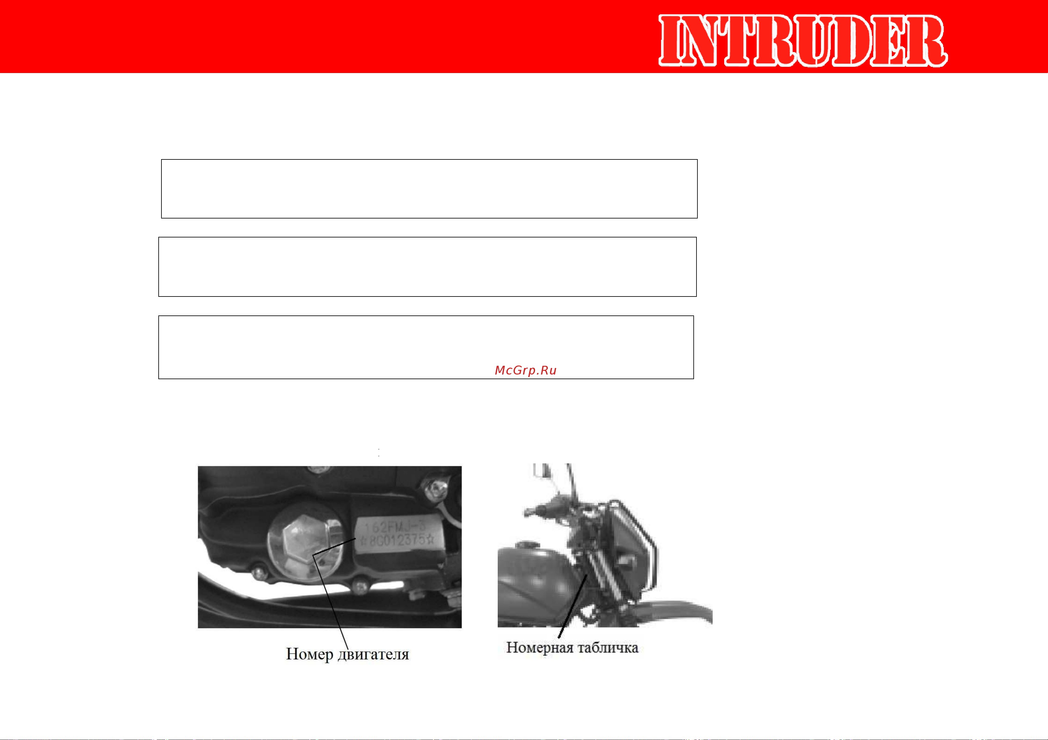 IRBIS MOTORS IRBIS INTRUDER 150сс 4т [12/42] Идентификационные номера