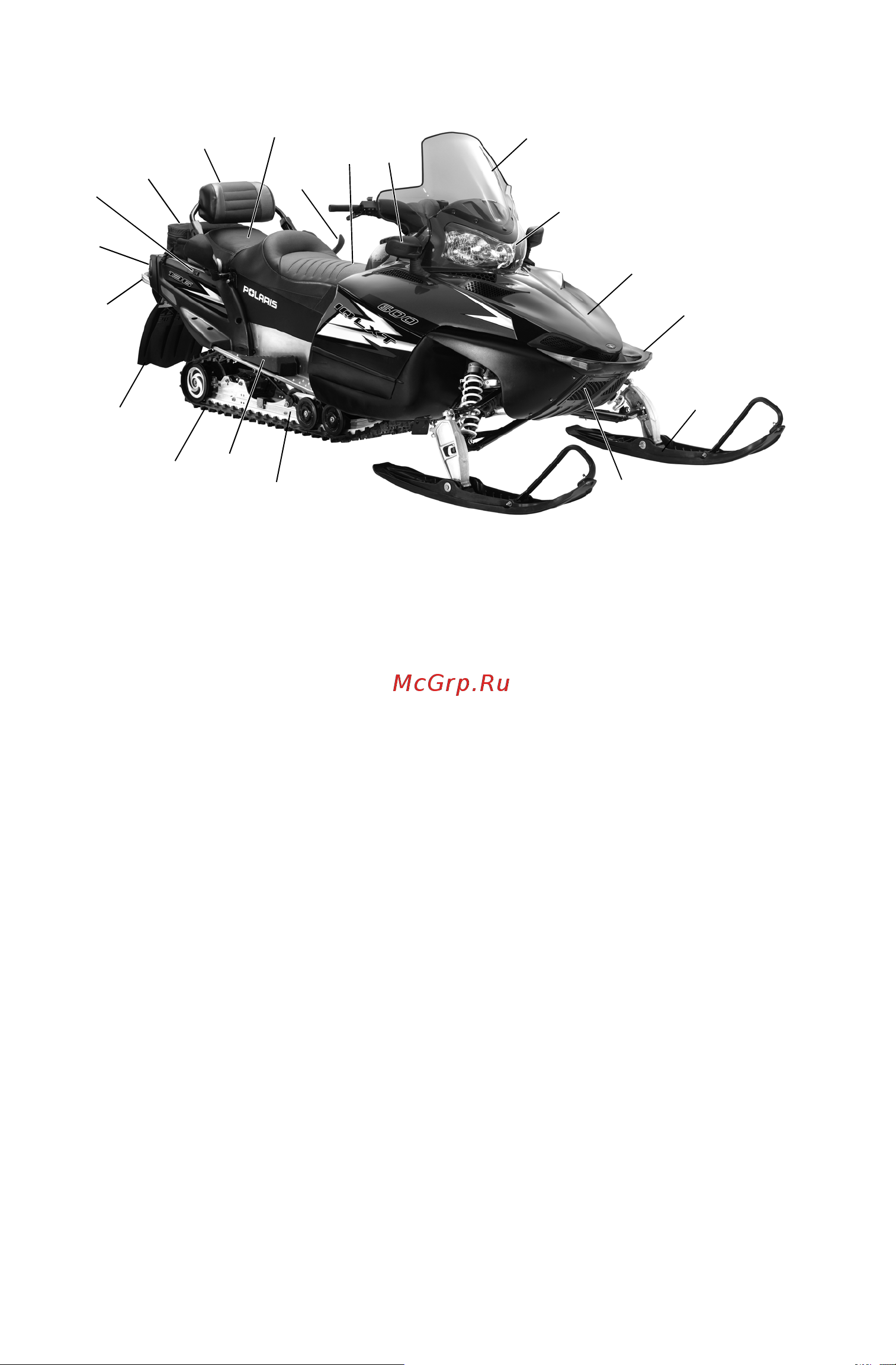 Polaris 600 LXT (2013) [28/139] Органы управления узлы и механизмы