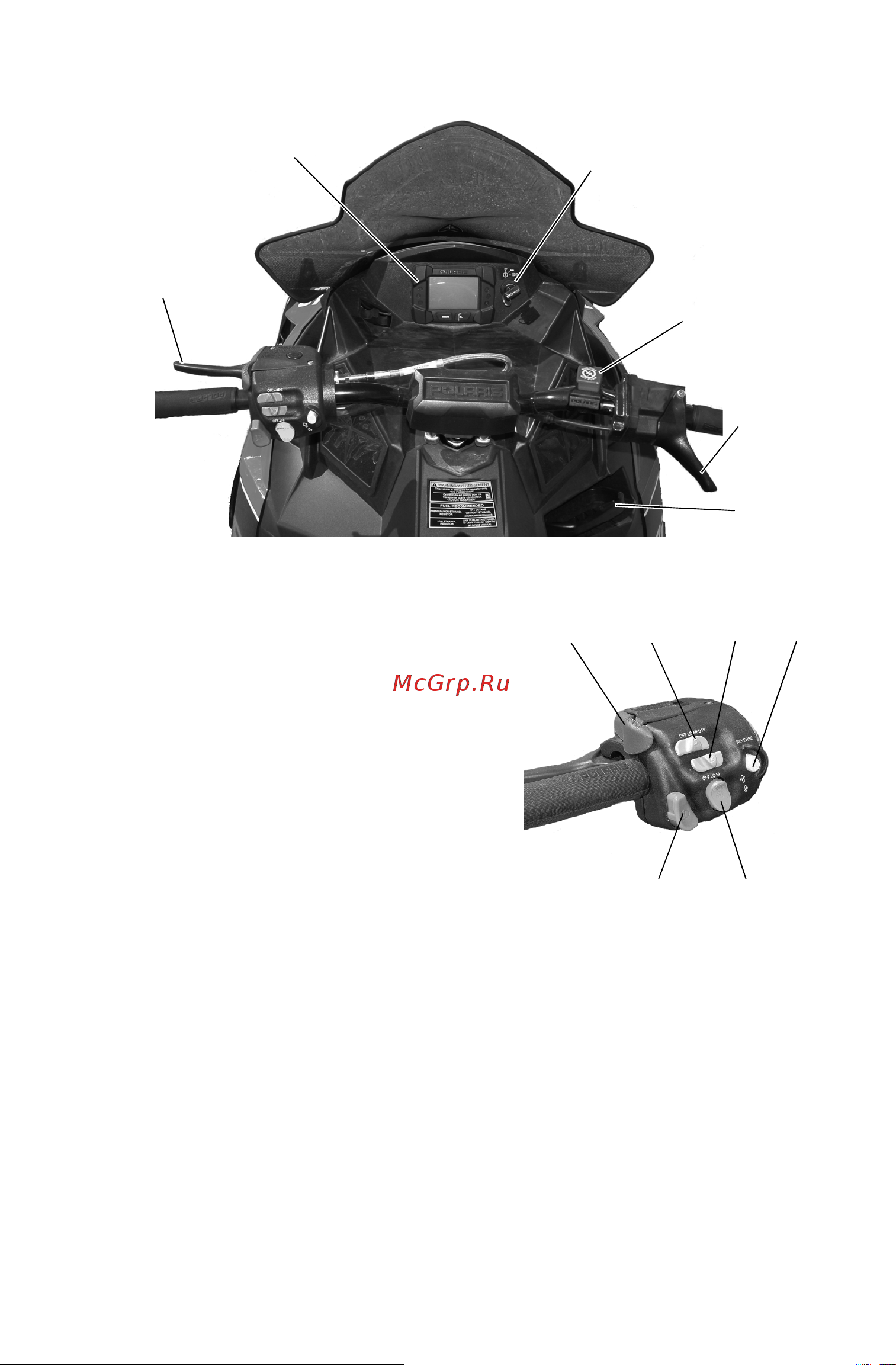 Polaris Industries Inc 600 SWITCHBACK   800 SWITCHBACK  2014 [25/136] Органы управления узлы и механизмы