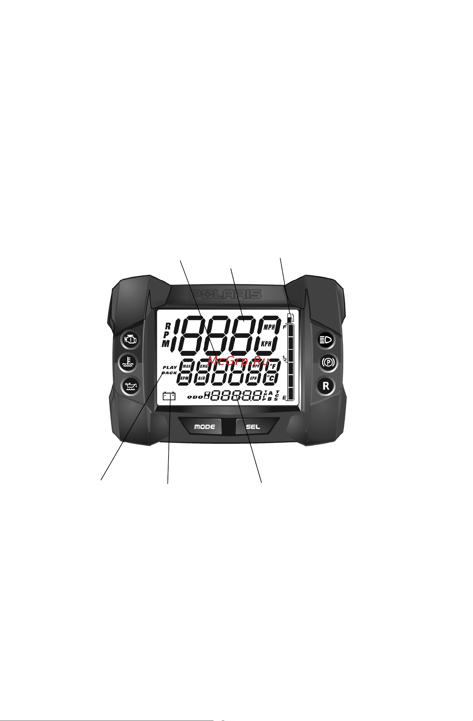 Polaris Industries Inc 600 SWITCHBACK   800 SWITCHBACK  2014 [32/136] Органы управления узлы и механизмы